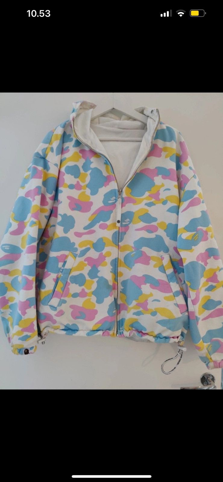 Bape × Nigo Early 2000’s Bape Cotton Candy Reversible Hoodie Jacket Size US M / EU 48-50 / 2 - 5 Thumbnail