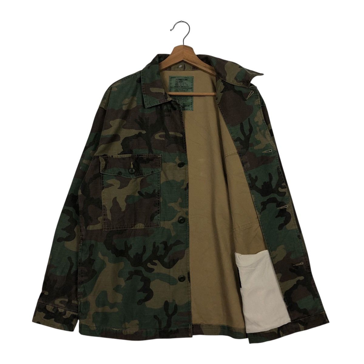 Japanese Brand 📌Vintage Chore Jacket Camouflage Back Number Issey Miyake Size US L / EU 52-54 / 3 - 12 Thumbnail