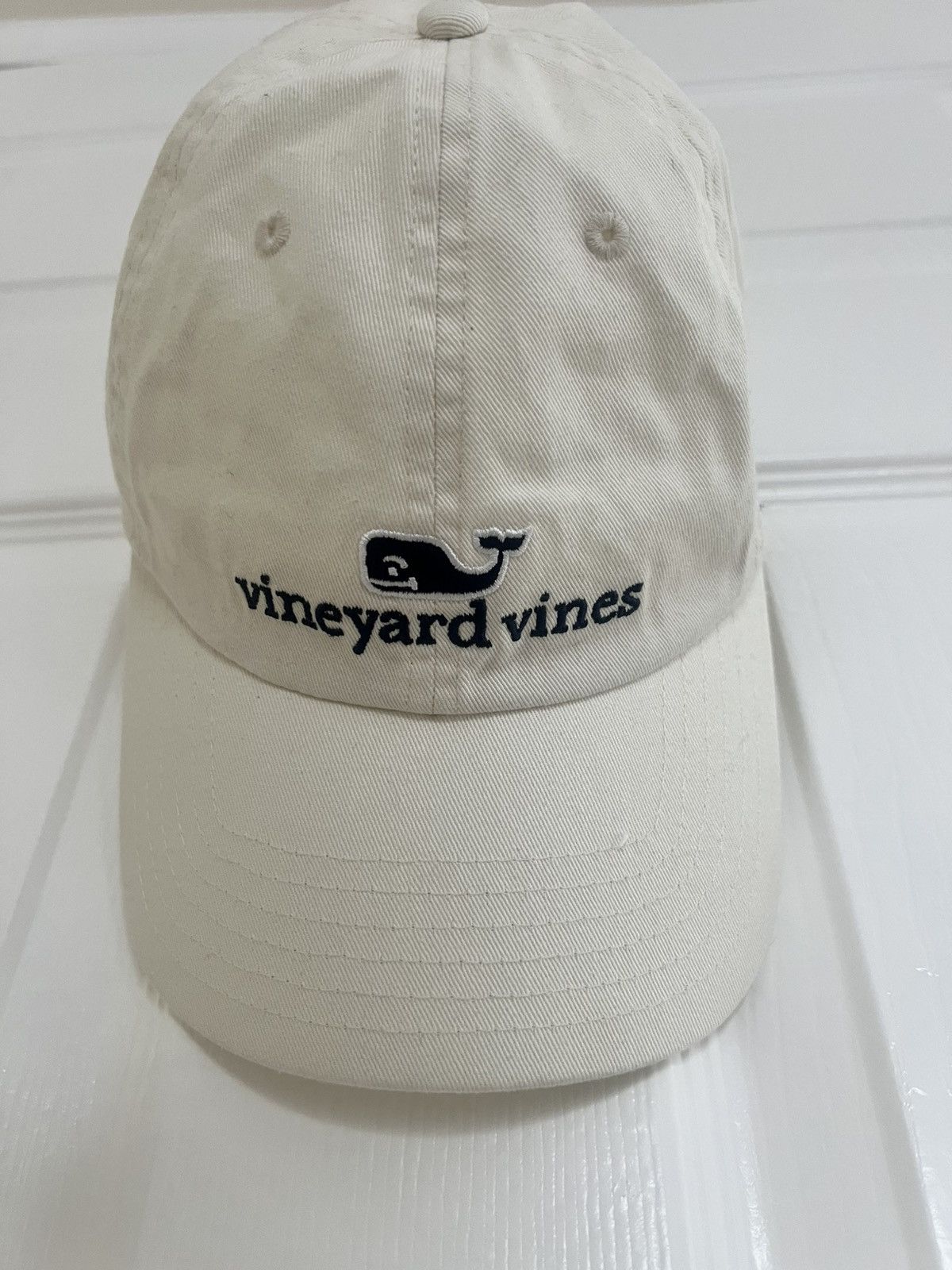 Vineyard Vines Vineyard Vines Whale Strapback Hat Off White Adjustable Size ONE SIZE - 1 Thumbnail
