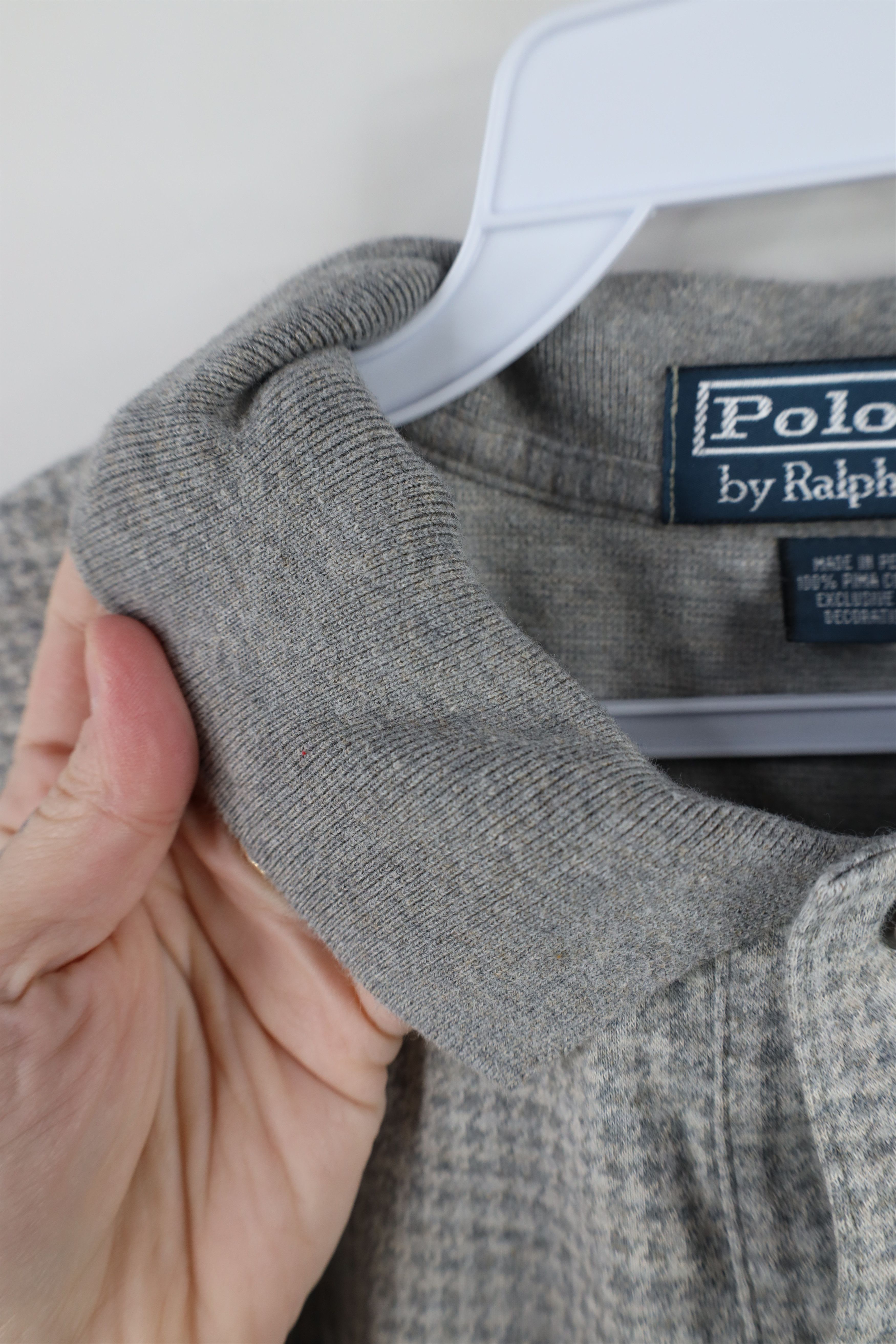Ralph Lauren × Vintage Vintage 90s Ralph Lauren Houndstooth Collared Polo Shirt Size US L / EU 52-54 / 3 - 8 Thumbnail