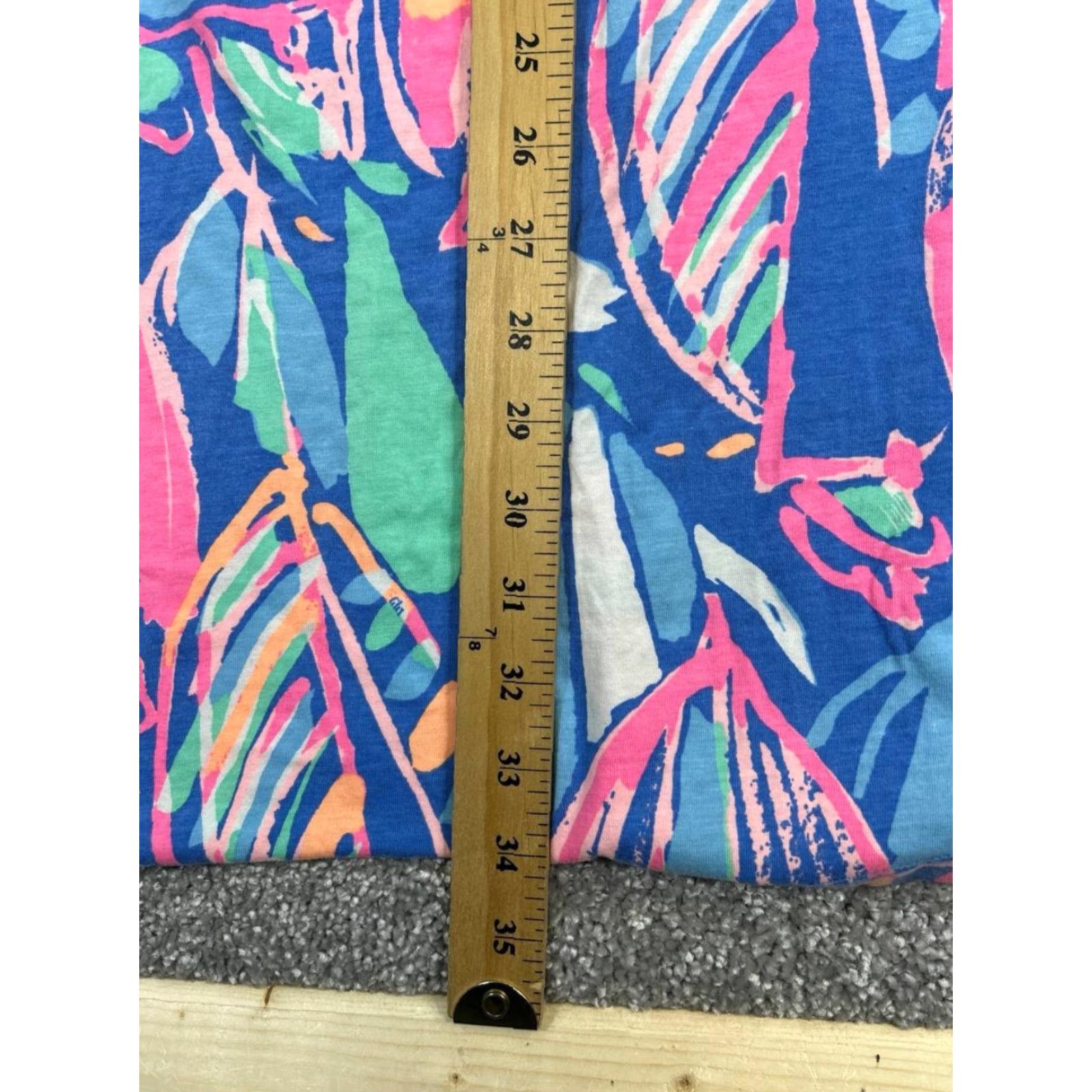 Lilly Pulitzer Lilly Pulitzer Shirt Dress Womens Small Blue Pink Green Cotton Size S / US 4 / IT 40 - 7 Thumbnail