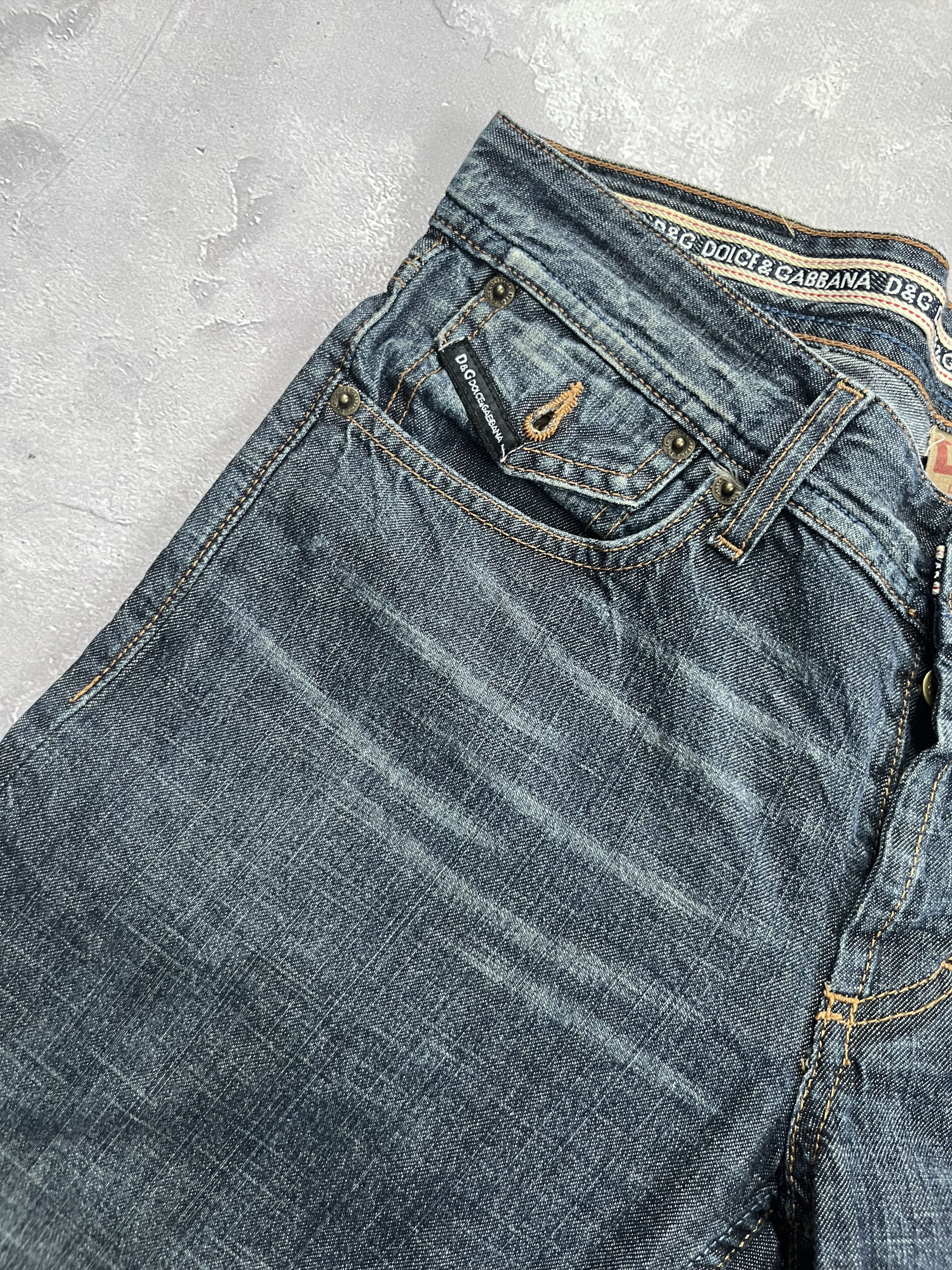 Dolce & Gabbana DOLCE & GABBANA Mens Power Straight Jeans Low Rise Size US 31 - 9 Thumbnail