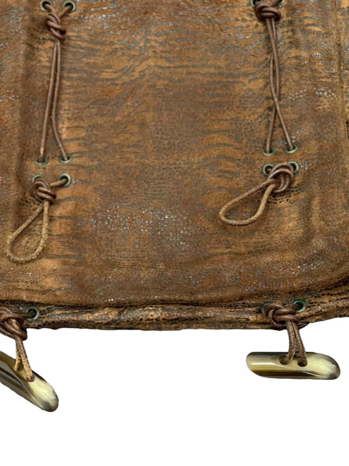 Genuine Leather Full Leather Patina Nicoli Cross Body Bag 3🟩 Size ONE SIZE - 6 Thumbnail
