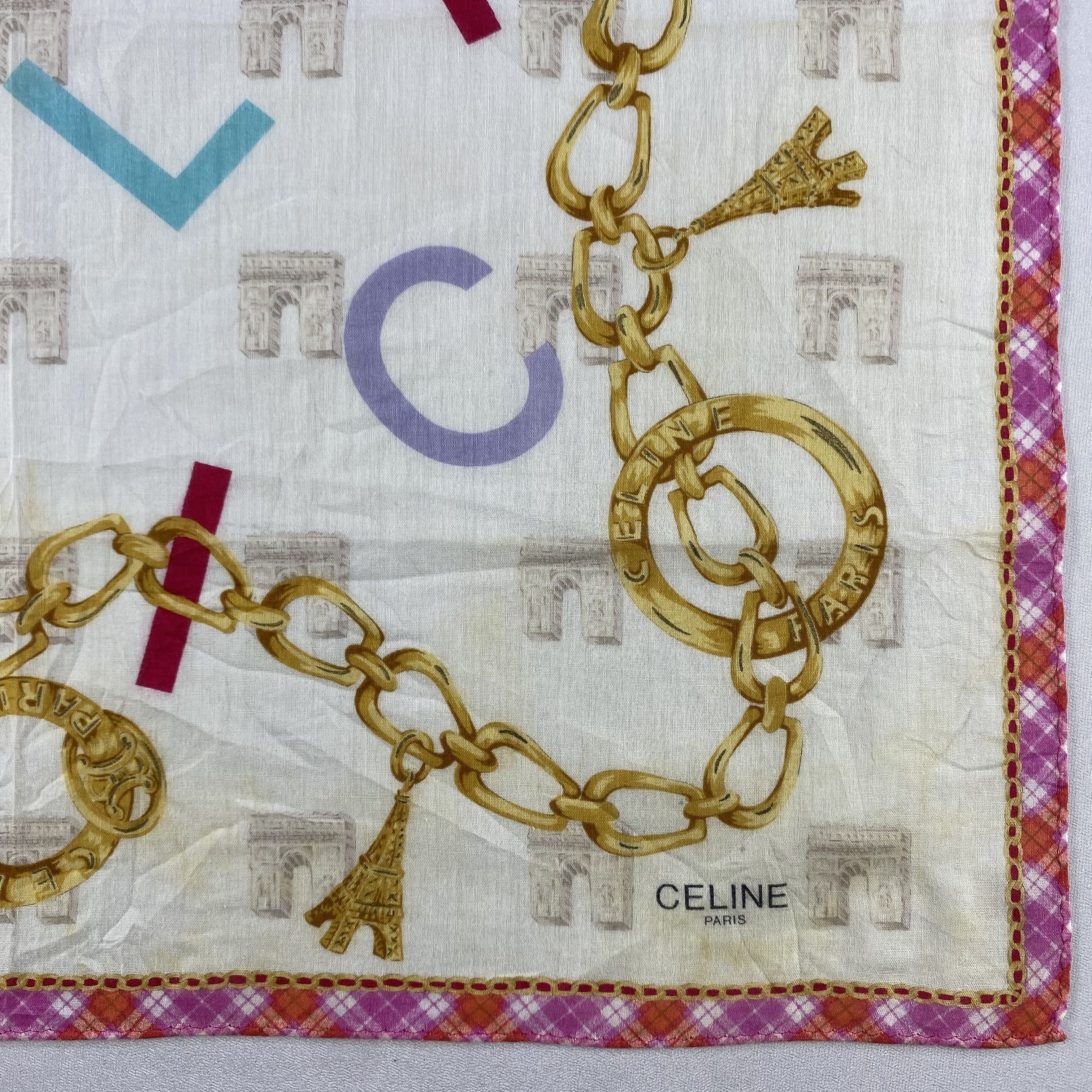 Celine × Vintage Celine Bandana/ Handkerchief / Neckerchief Size ONE SIZE - 3 Thumbnail
