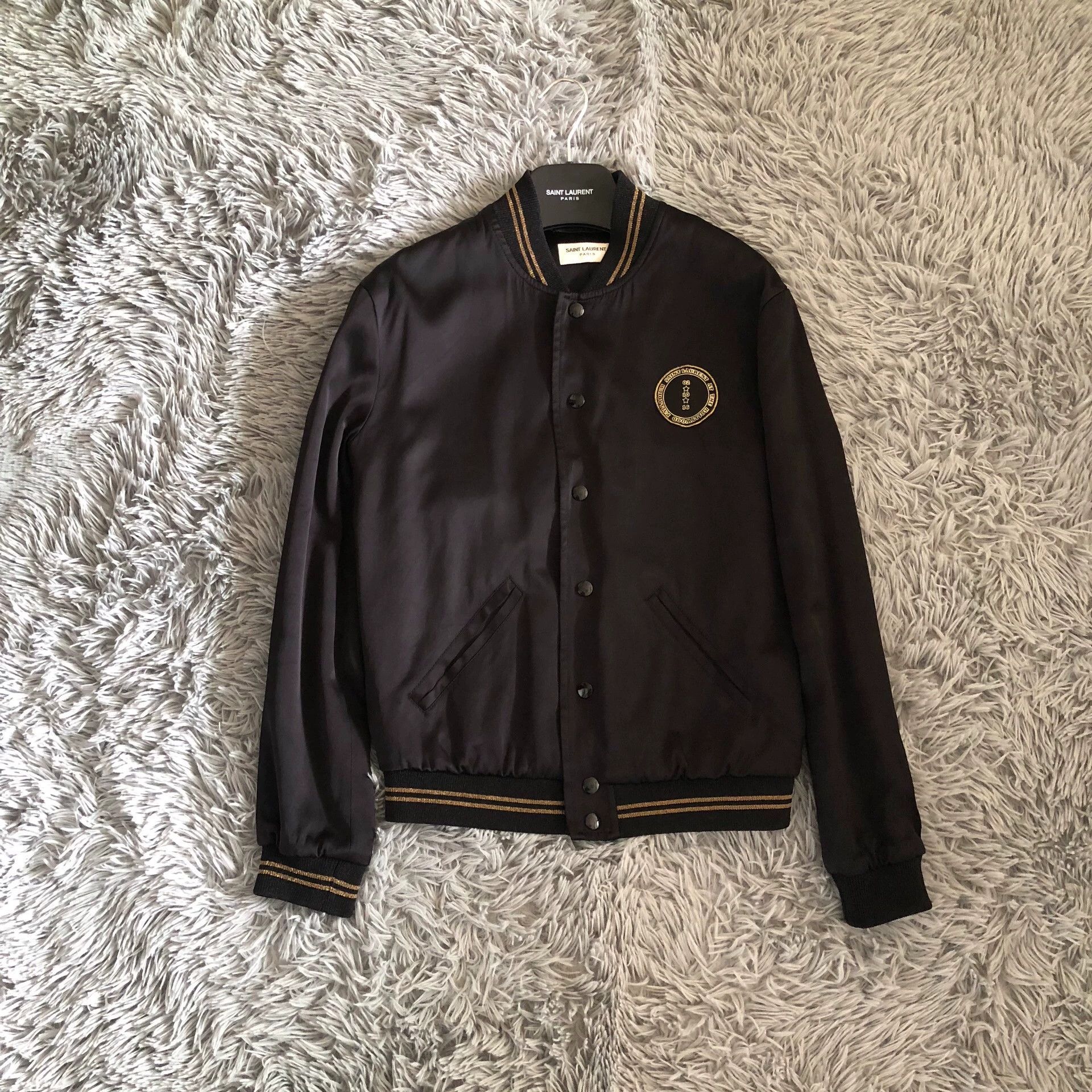Saint Laurent Paris Saint Laurent Paris Silk baseball jersey Size US S / EU 44-46 / 1 - 1 Thumbnail