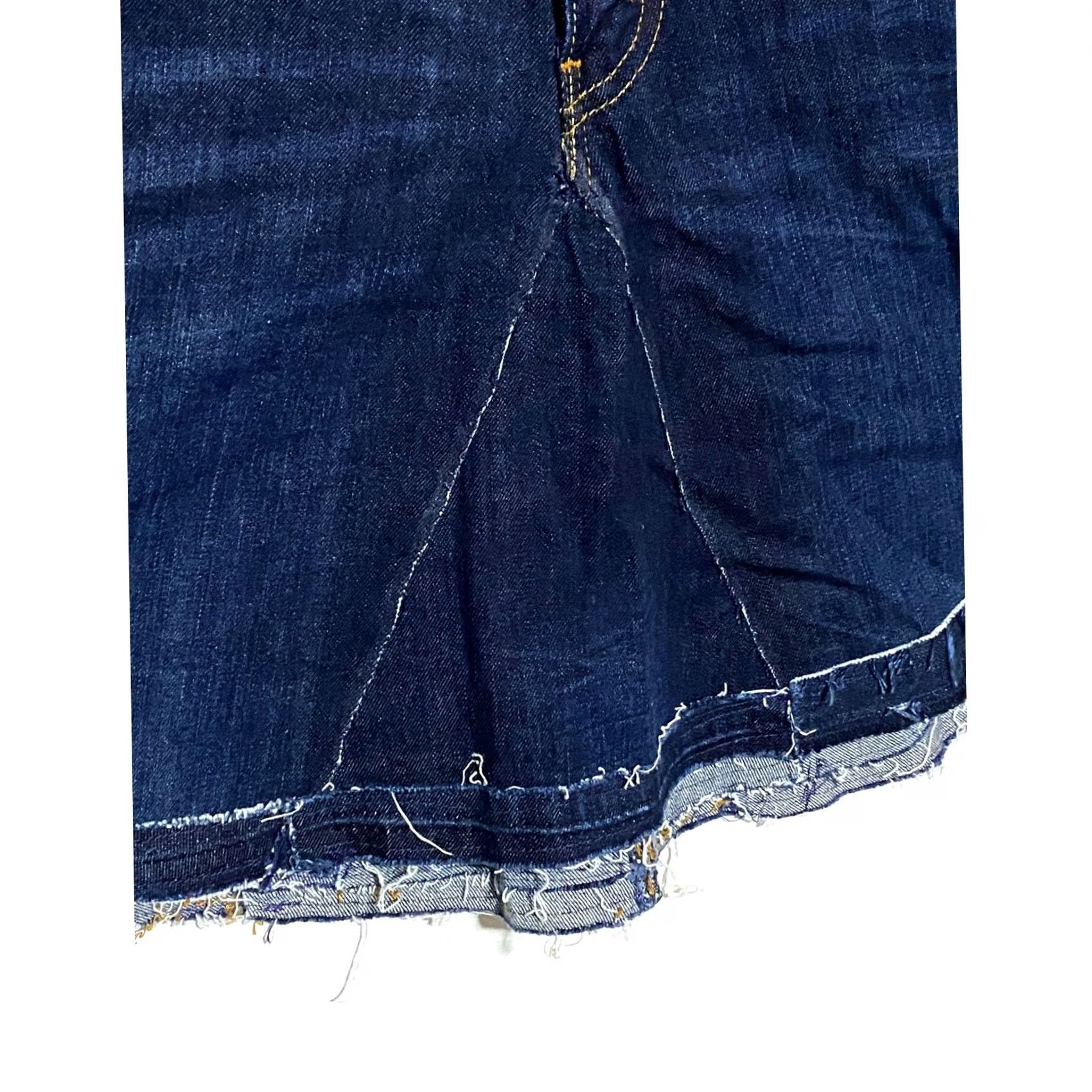 Levi's VINTAGE Levi's 541 Skirt Women 30 Denim Upcycled Raw Hem Boho Indie Y2K Season: Fall Spring Summer Mens Girls Size 30" / US 8 / IT 44 - 3 Thumbnail
