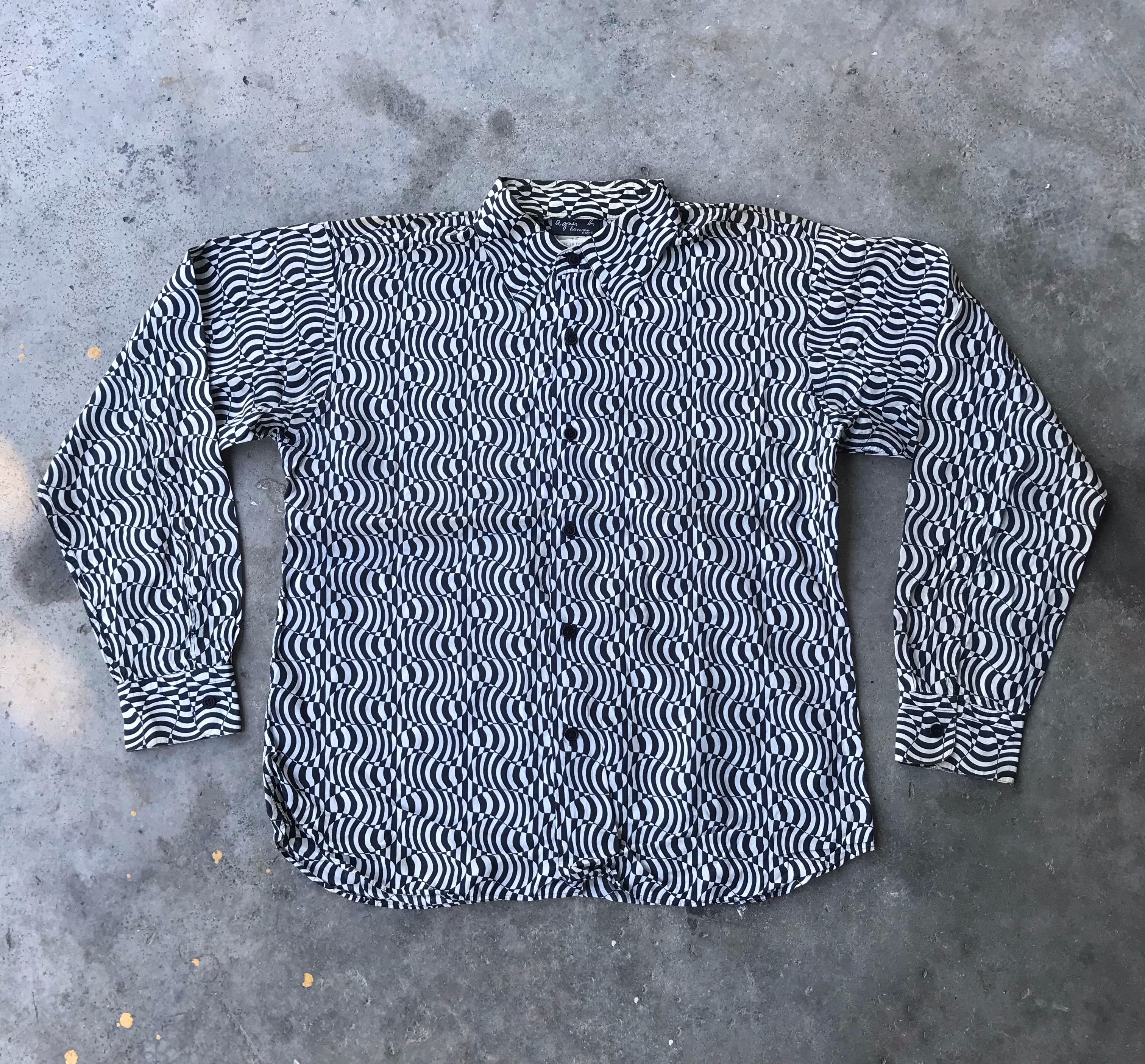 agnes b. Agnes B art design shirts Size L / US 10 / IT 46 - 1 Thumbnail