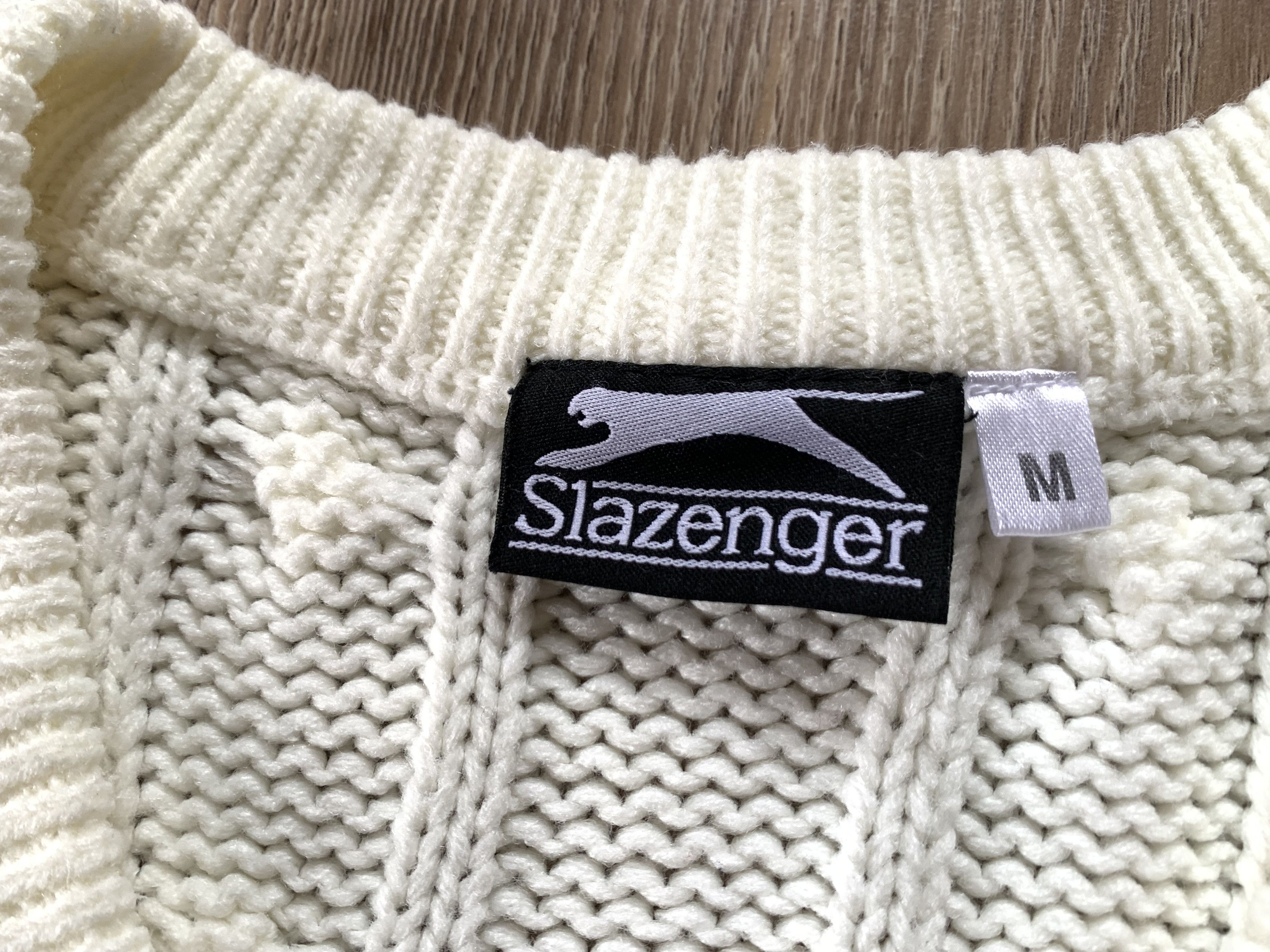 Vintage Vintage Slazenger Knit Wool Sweater Size US M / EU 48-50 / 2 - 8 Thumbnail