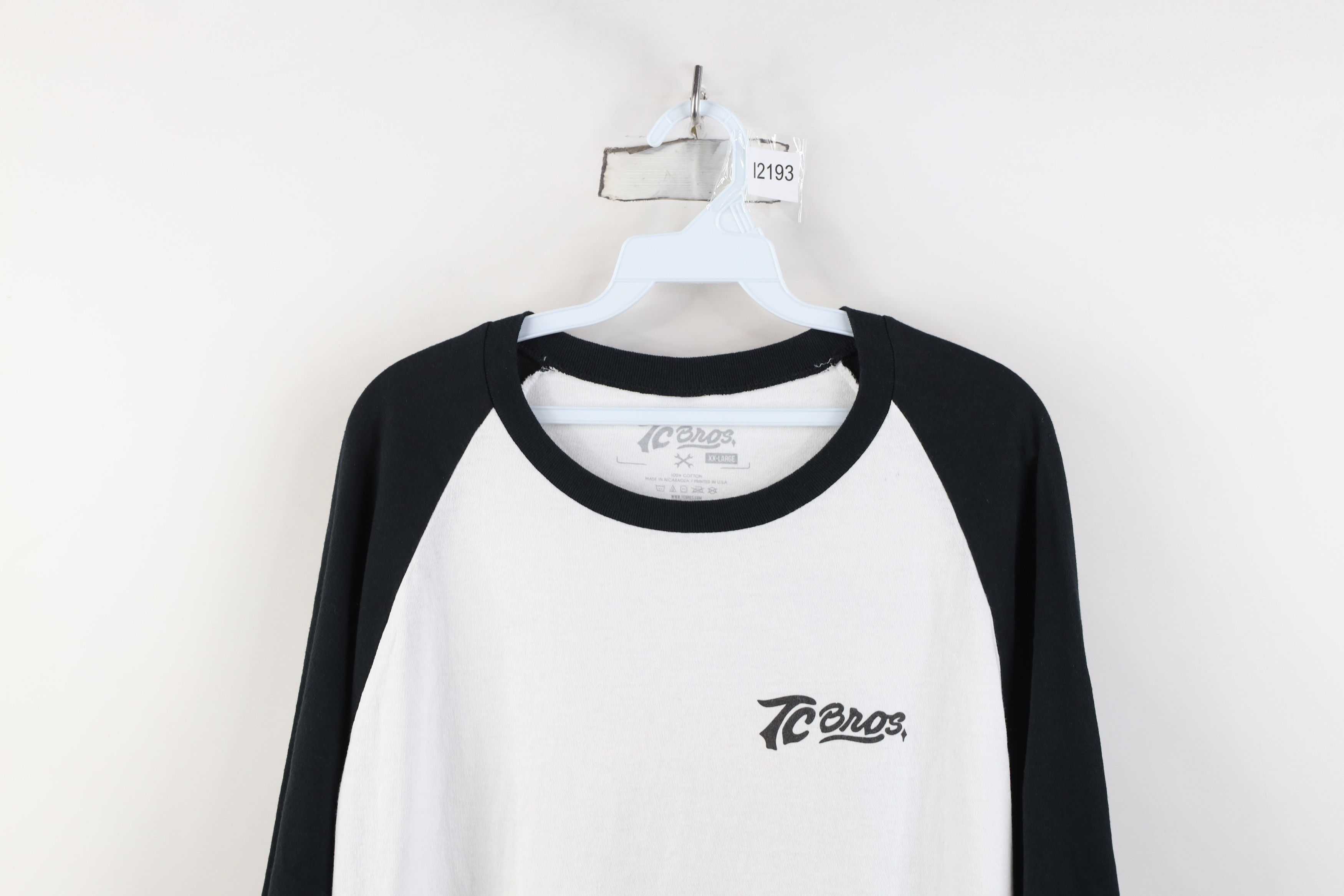 Vintage TC Bros Tiger Motorcycle Parts 3/4 Sleeve Raglan T-Shirt Size US XXL / EU 58 / 5 - 2 Thumbnail