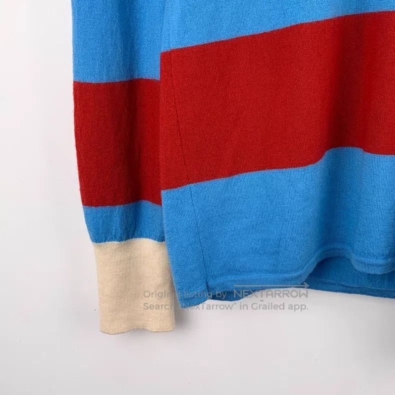 Gucci Gucci Red and blue colour-blocked wool lapel long-sleeved Size US M / EU 48-50 / 2 - 4 Thumbnail
