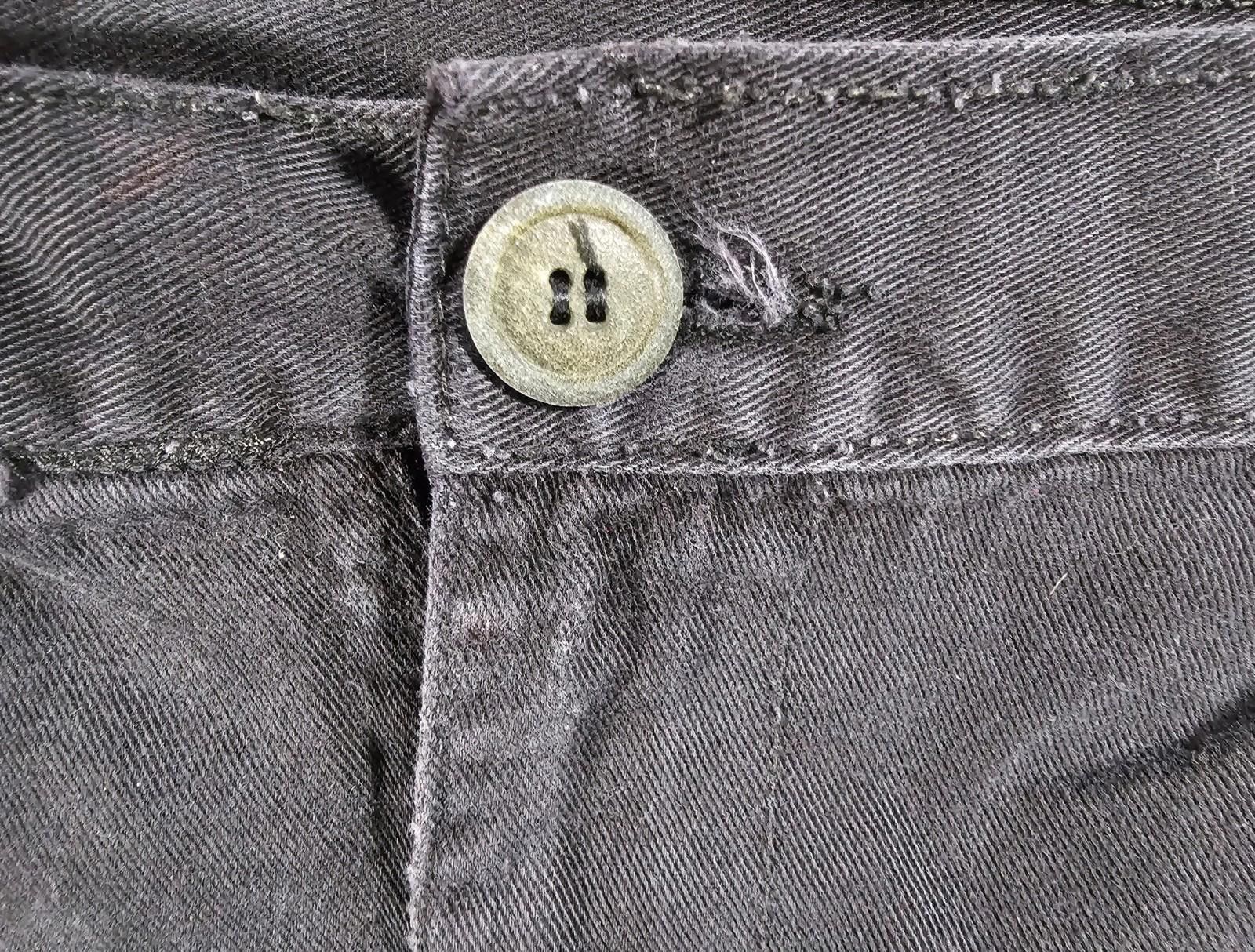 Other King Size Men's Denim Cargo Shorts Size 44 Black Size US 44 / EU 60 - 2 Thumbnail
