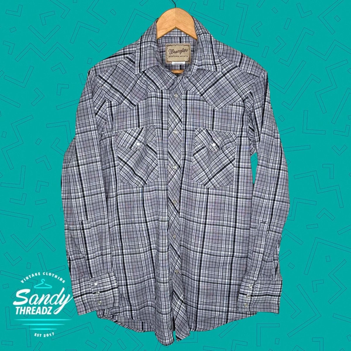 Wrangler Wrangler Western Pearl Snap button down shirt Size US S / EU 44-46 / 1 - 3 Thumbnail