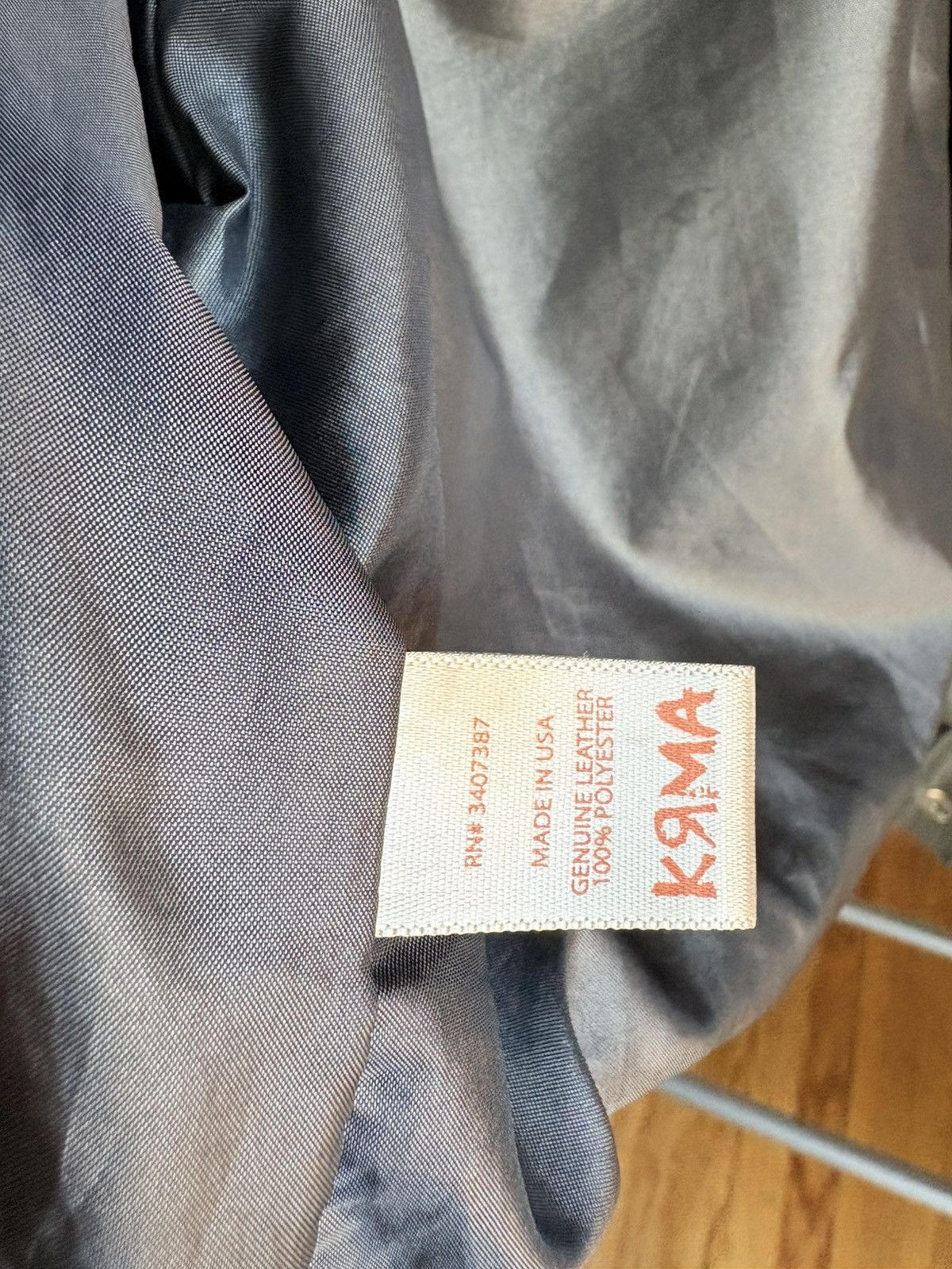 Other Vintage KRMA by Nicholas Bowes Bomber Leather Jacket Size M / US 6-8 / IT 42-44 - 10 Thumbnail