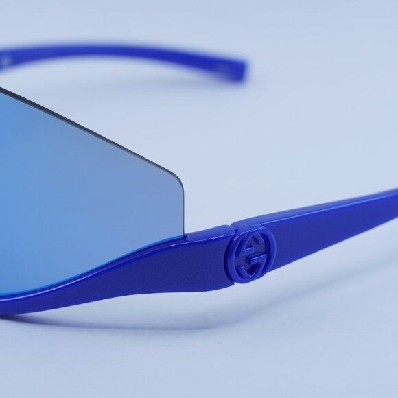Gucci Gucci GG1650S 010 Sunglasses Blue Frame - Lowest Price! Size ONE SIZE - 4 Thumbnail