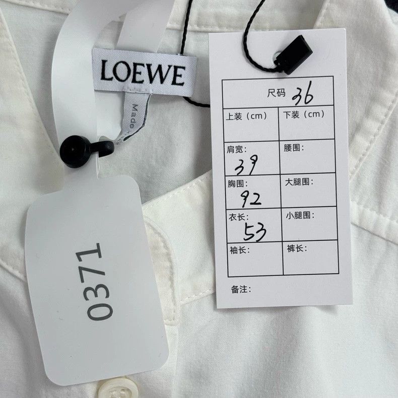 Loewe LOEWE Black and white striped patchwork shirt Size M / US 6-8 / IT 42-44 - 2 Thumbnail