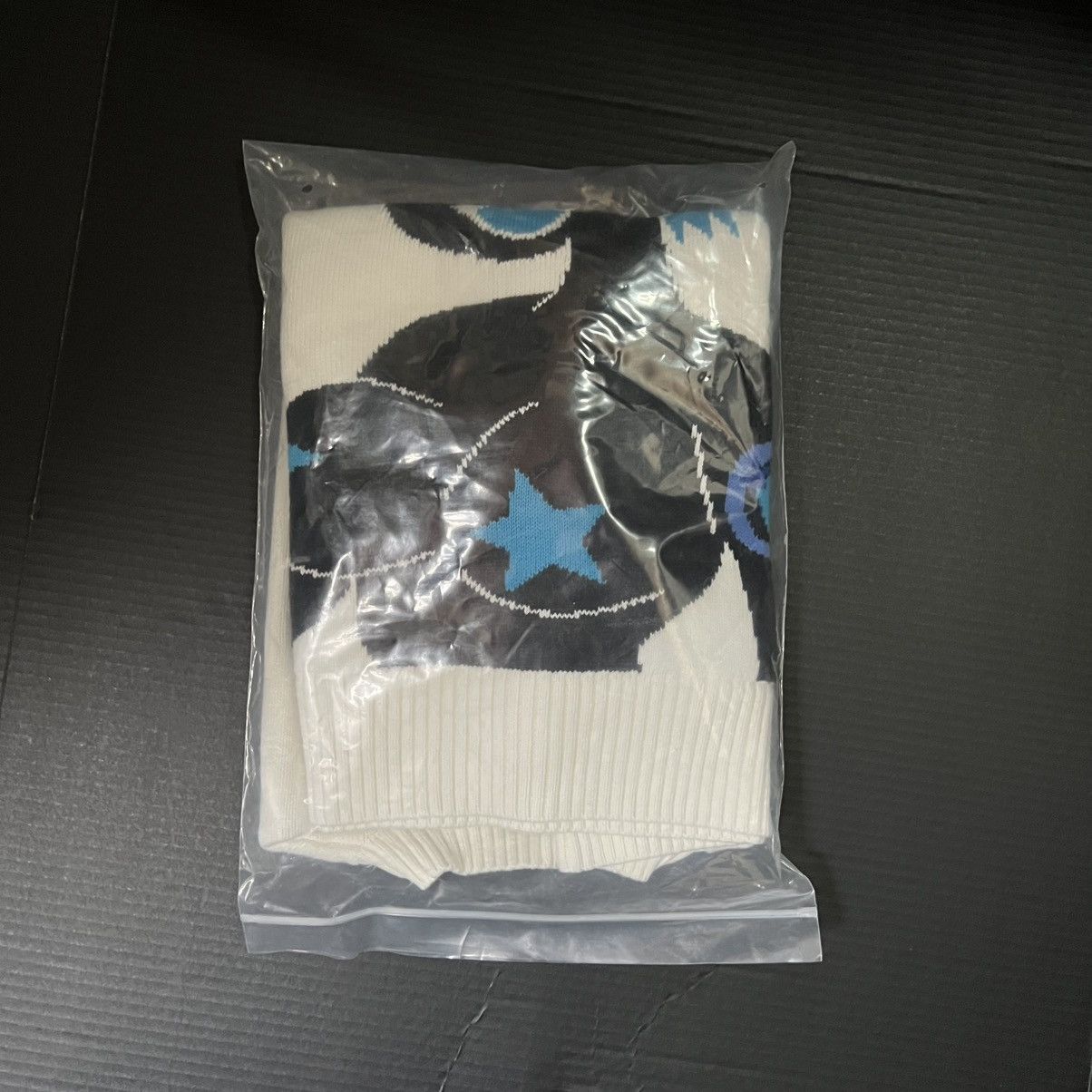 Ecosys Ecosys Anime Star Girl Knitted Sweater - White LG Size US L / EU 52-54 / 3 - 3 Thumbnail