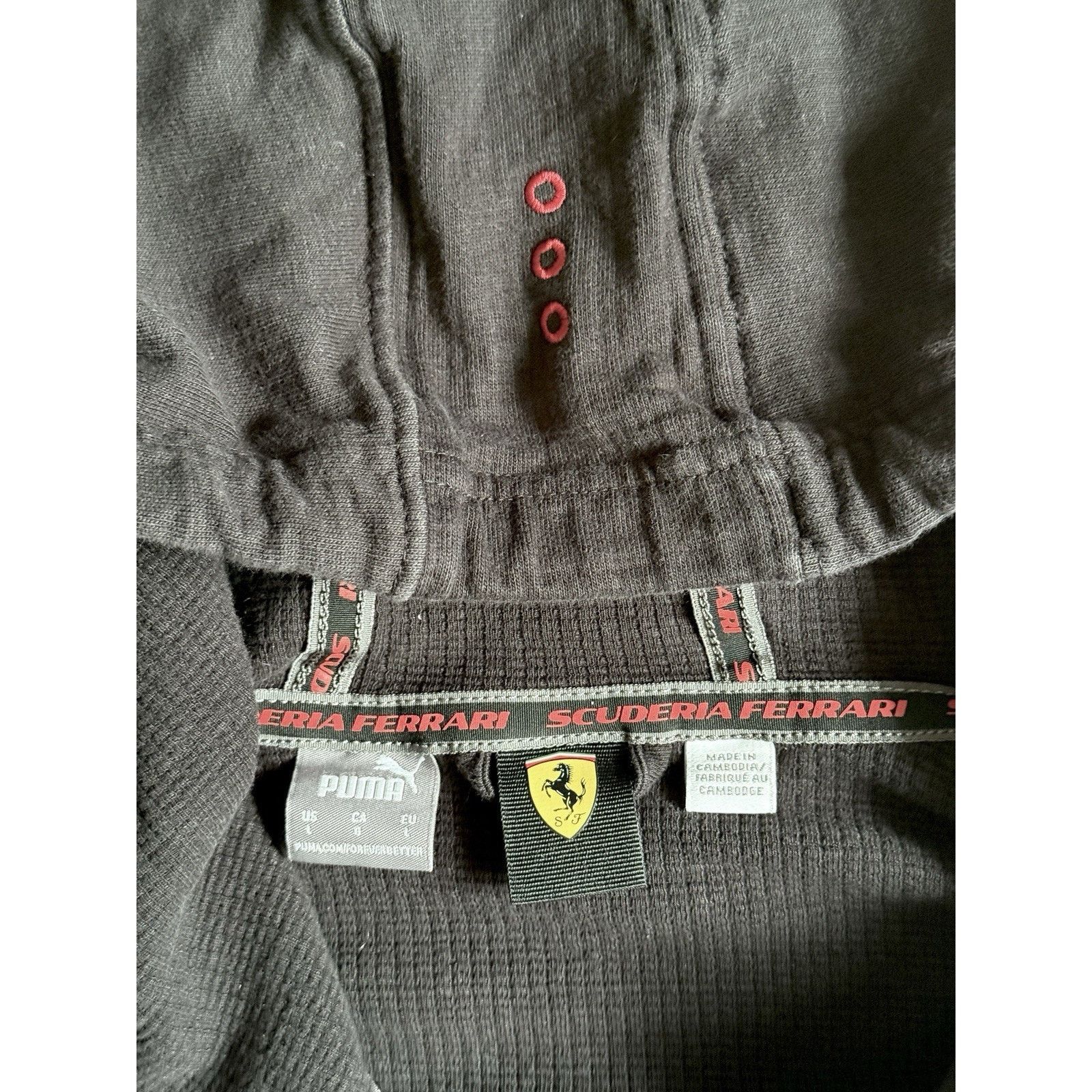 Puma Puma X Scuderia Ferrari Full Zip Up Hoodie Black Men’s Sz L Size US L / EU 52-54 / 3 - 5 Thumbnail