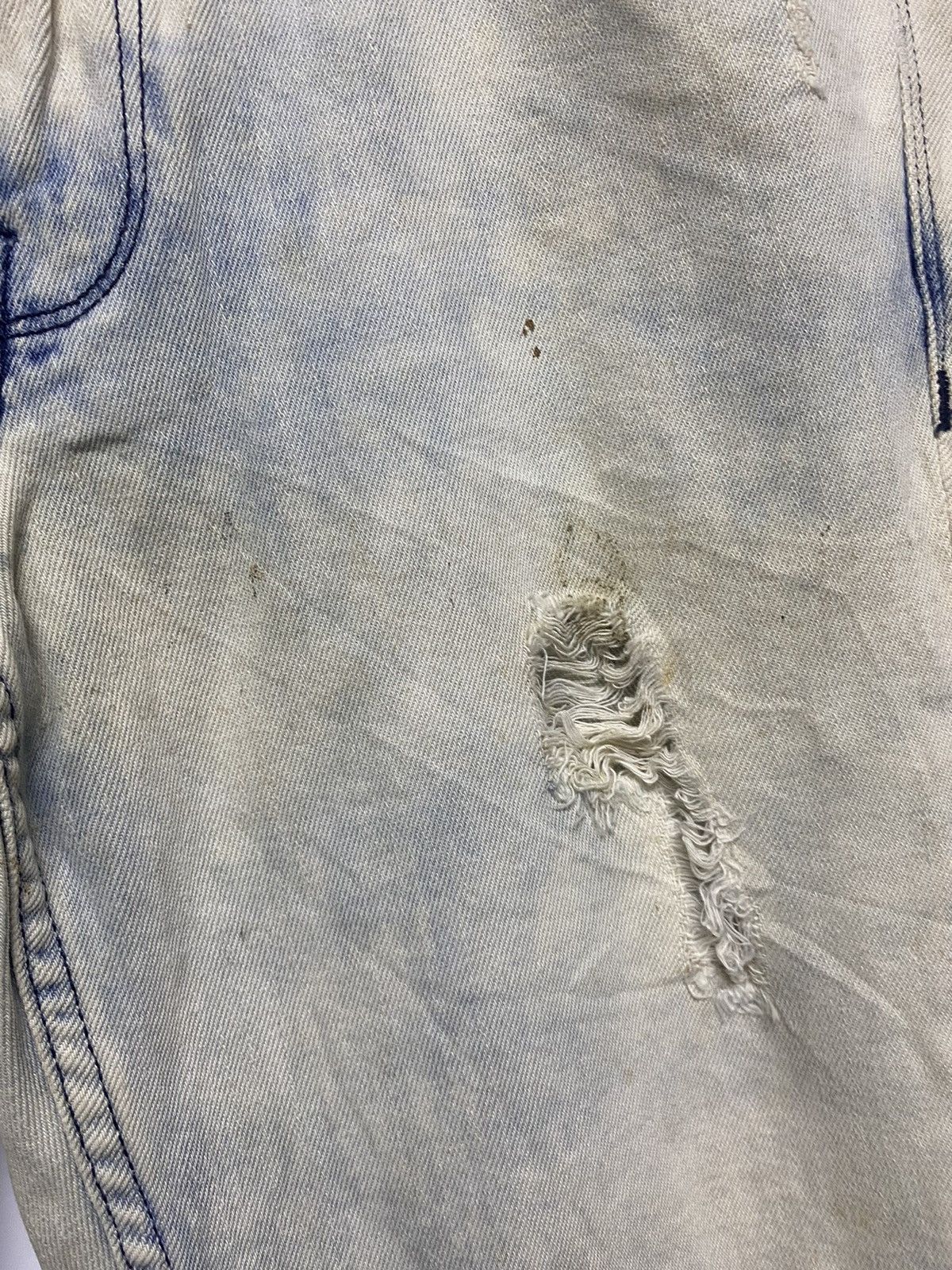 Guess × Vintage Vintage GUESS Los Angelas Skinny Distressed Denim Jeans Size US 34 / EU 50 - 10 Thumbnail