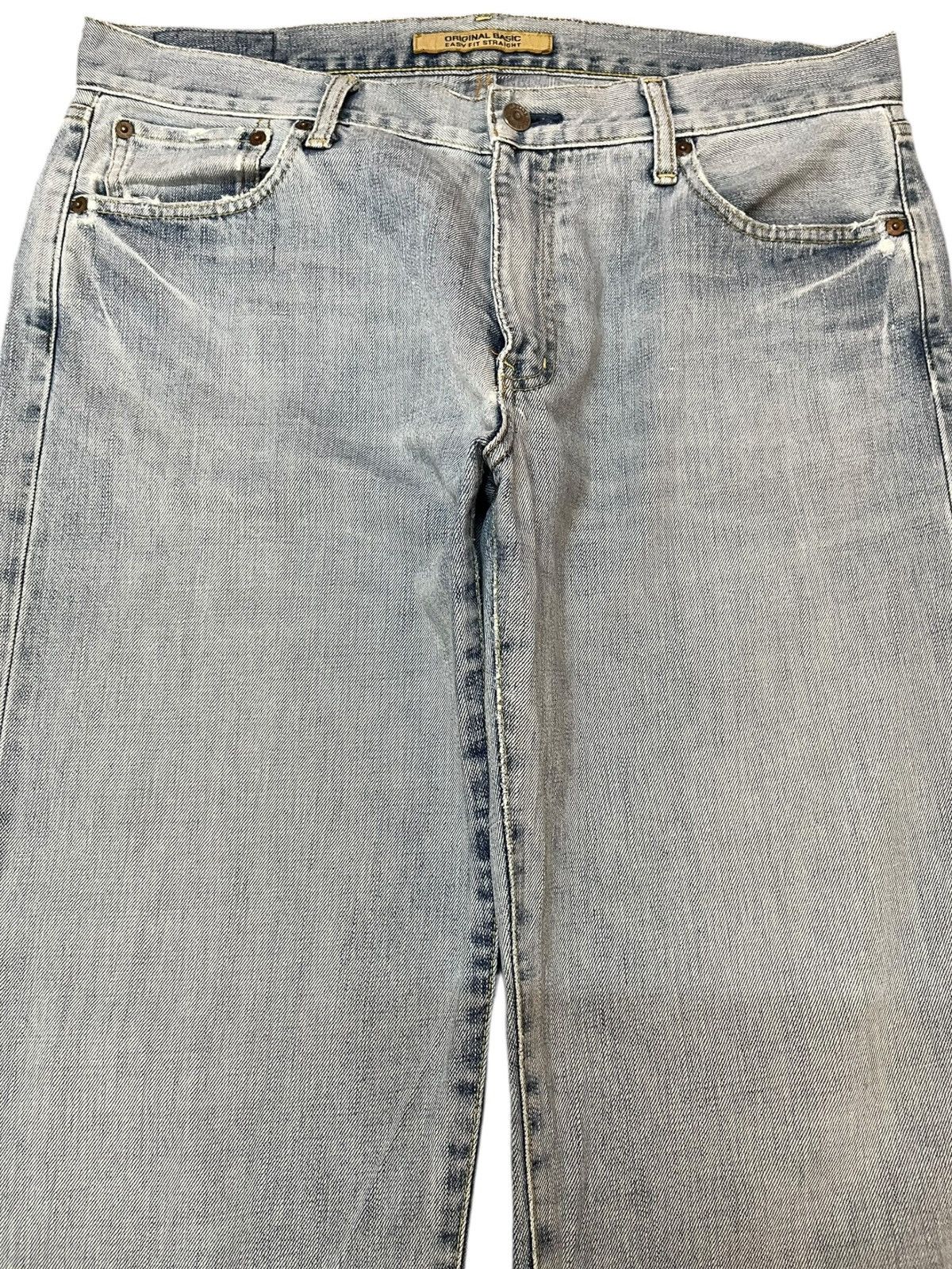 Uniqlo Vintage Uniqlo S-003 Baggy Loose Faded Denim Size US 35 - 2 Thumbnail