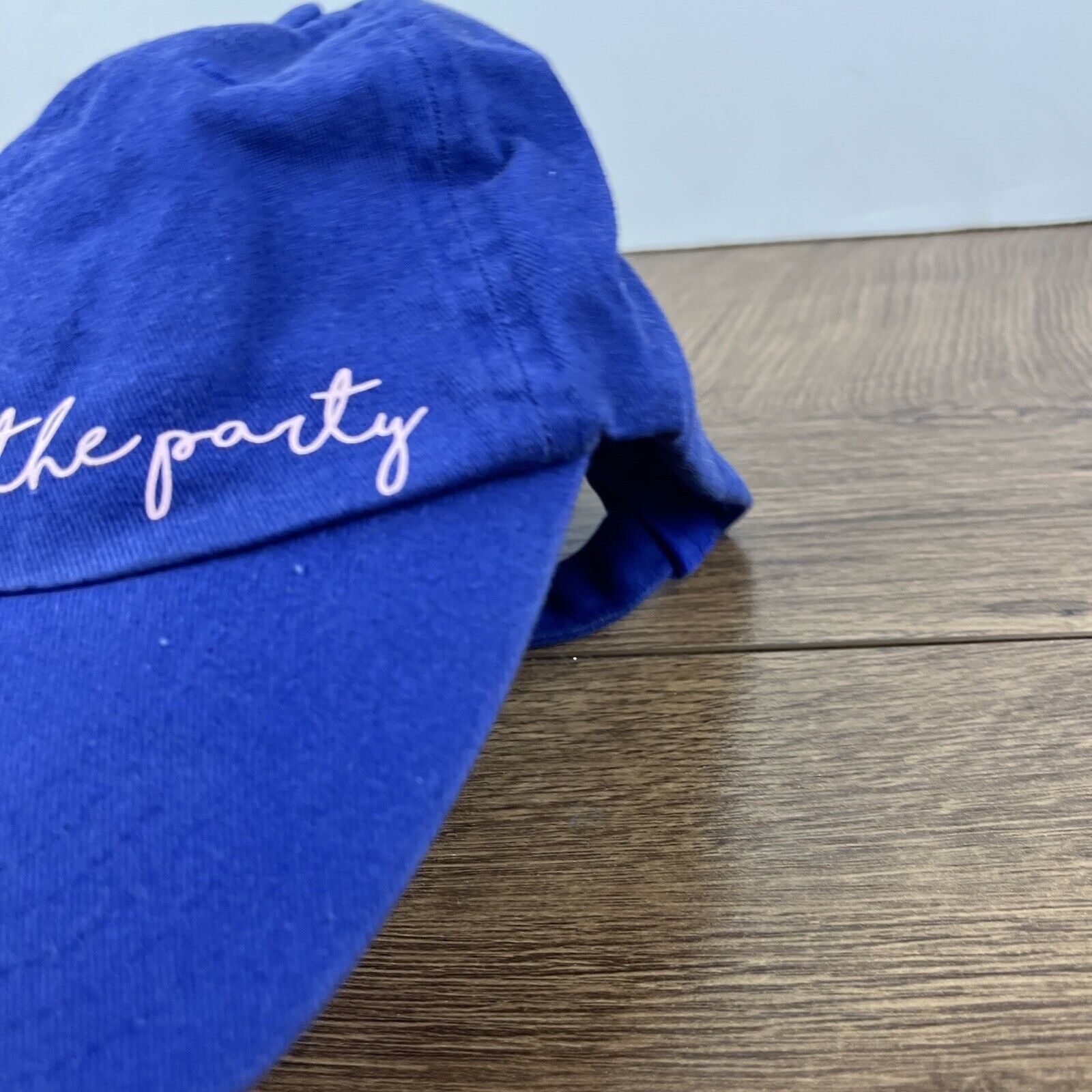Other The Party Hat Party Blue Hat Adjustable Adult Size Hat Blue Size ONE SIZE - 7 Thumbnail