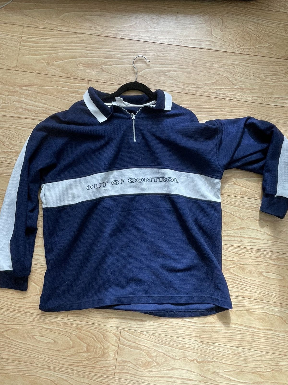Vintage Long Sleeve Polo Out of Control Fox Size US XL / EU 56 / 4 - 1 Thumbnail
