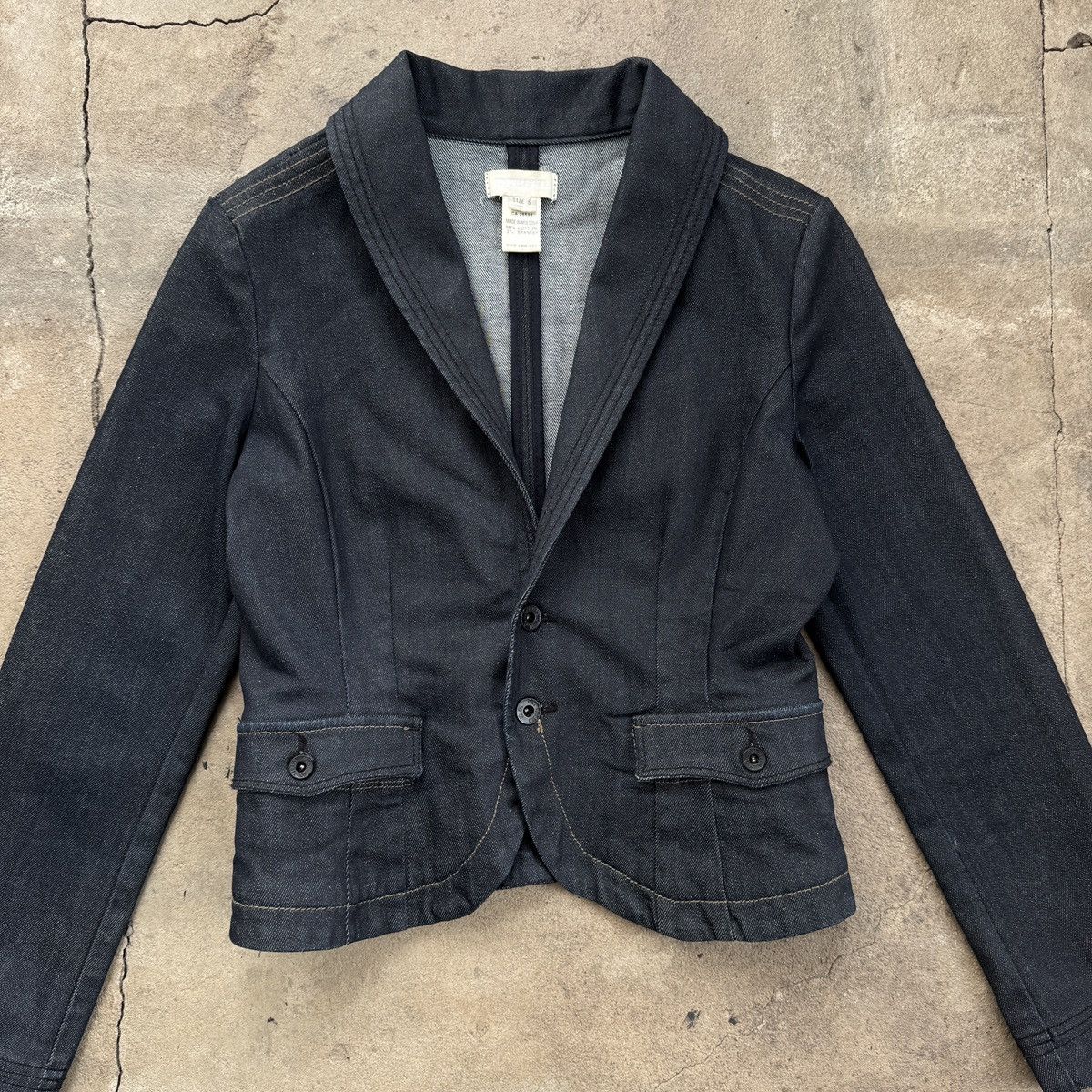 Diesel Vintage Y2K Diesel Crop Denim Blazer Jacket Size S / US 4 / IT 40 - 3 Thumbnail