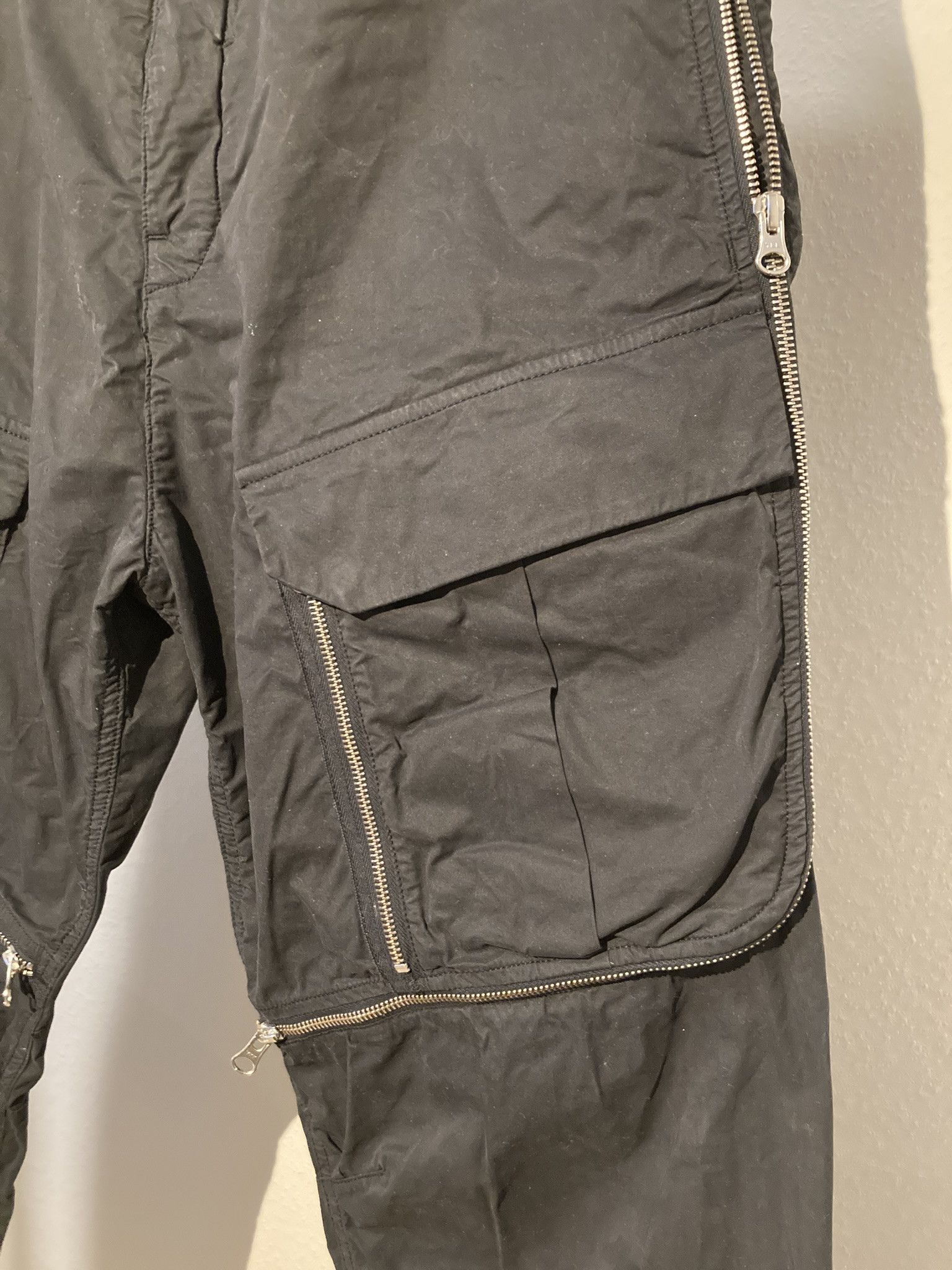 Stone Island Shadow Project SISP Zip Ventilated Cargo Pants Size US 32 / EU 48 - 4 Thumbnail
