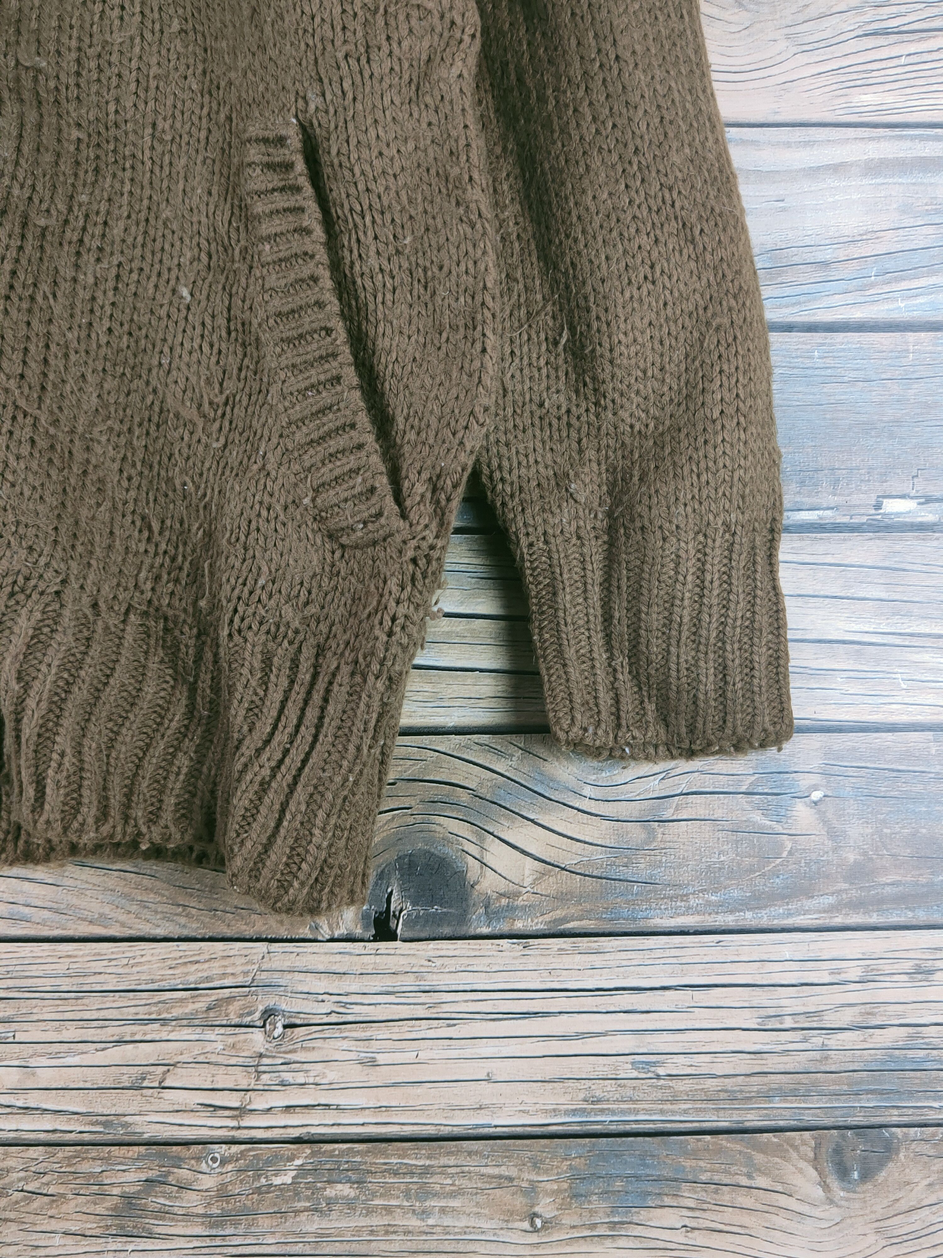 Japanese Brand DL Joky Gal Olive Knitwear Cardigan #46-392 Size M / US 6-8 / IT 42-44 - 7 Thumbnail