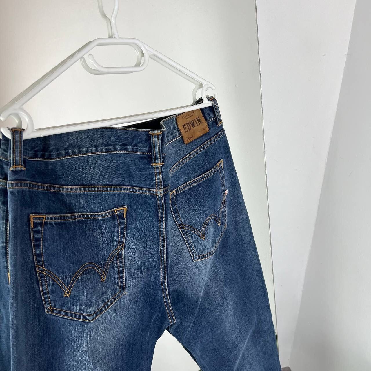 Edwin Vintage Edwin Denim Slim Navy Blue Jeans Y2k Size US 34 / EU 50 - 3 Thumbnail