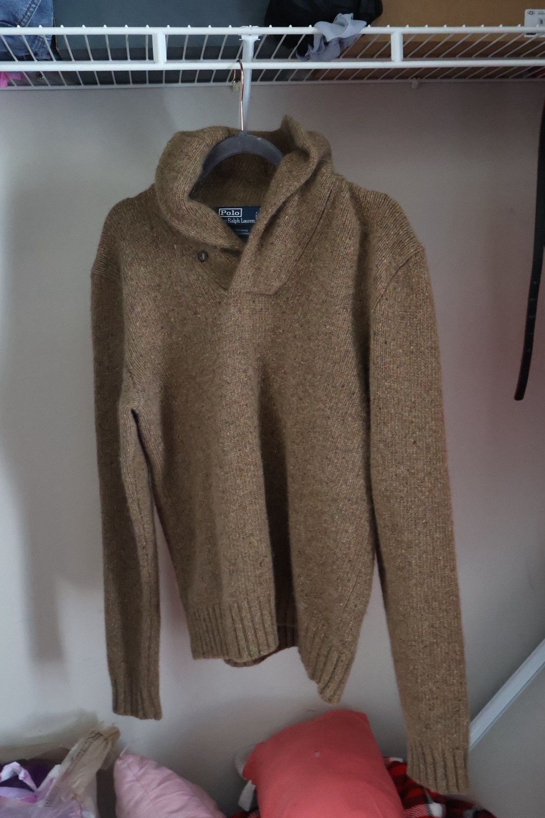 Polo Ralph Lauren Vintage Polo Ralph Lauren Cashmere Shawl Collar Knit Sweater Size US M / EU 48-50 / 2 - 4 Thumbnail