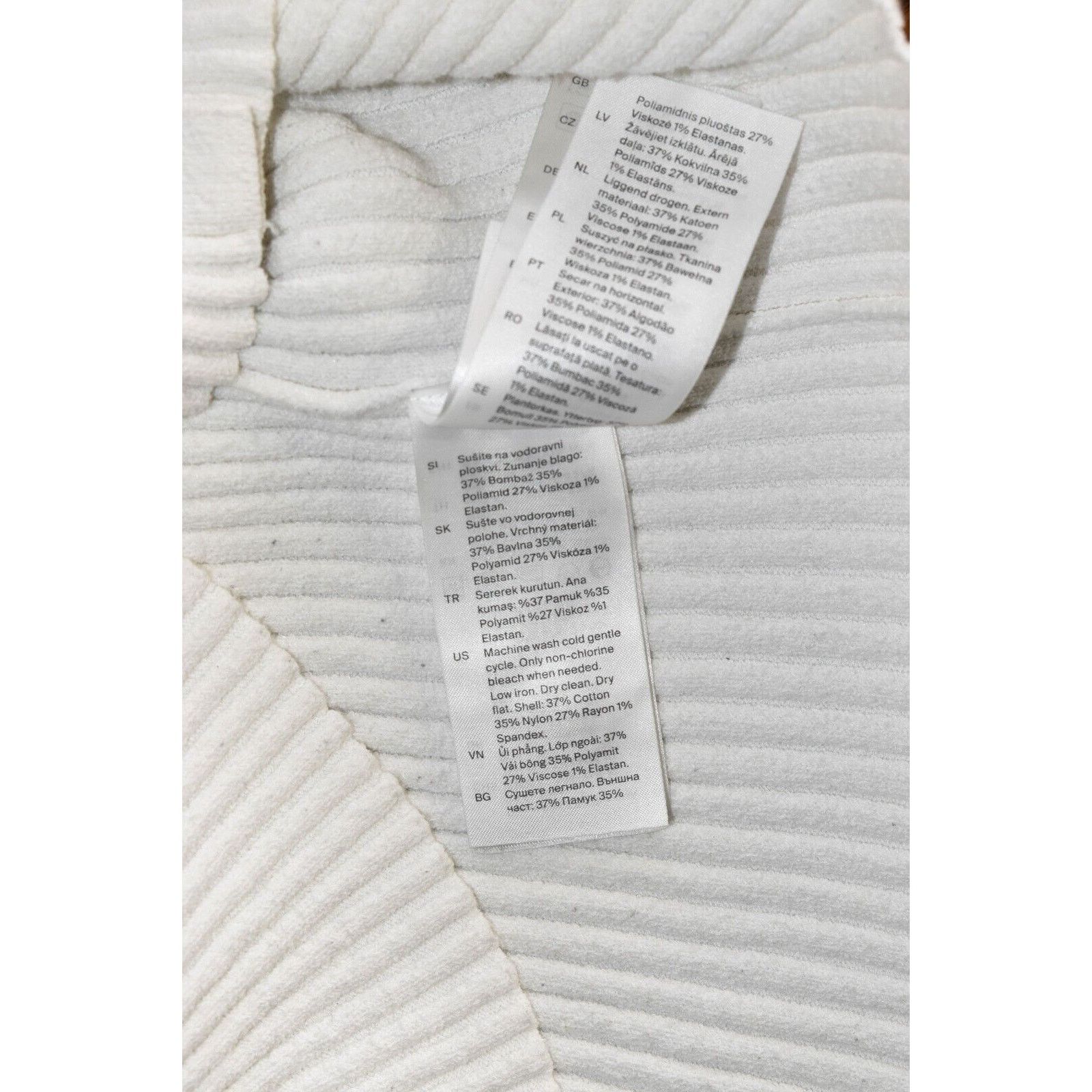 Cos COS Cotton Ribknit Sleeveless V Neck Cardigan Sweater Size L Size L / US 10 / IT 46 - 7 Thumbnail