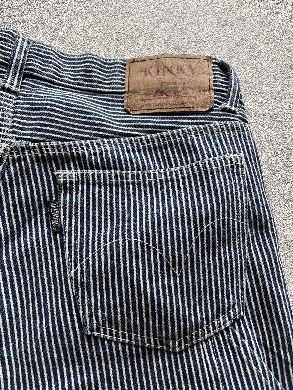 Hysteric Glamour 2000s HYSTERIC GLAMOUR Kinky Carpenter Stripe Hickory pants Size US 32 / EU 48 - 4 Thumbnail