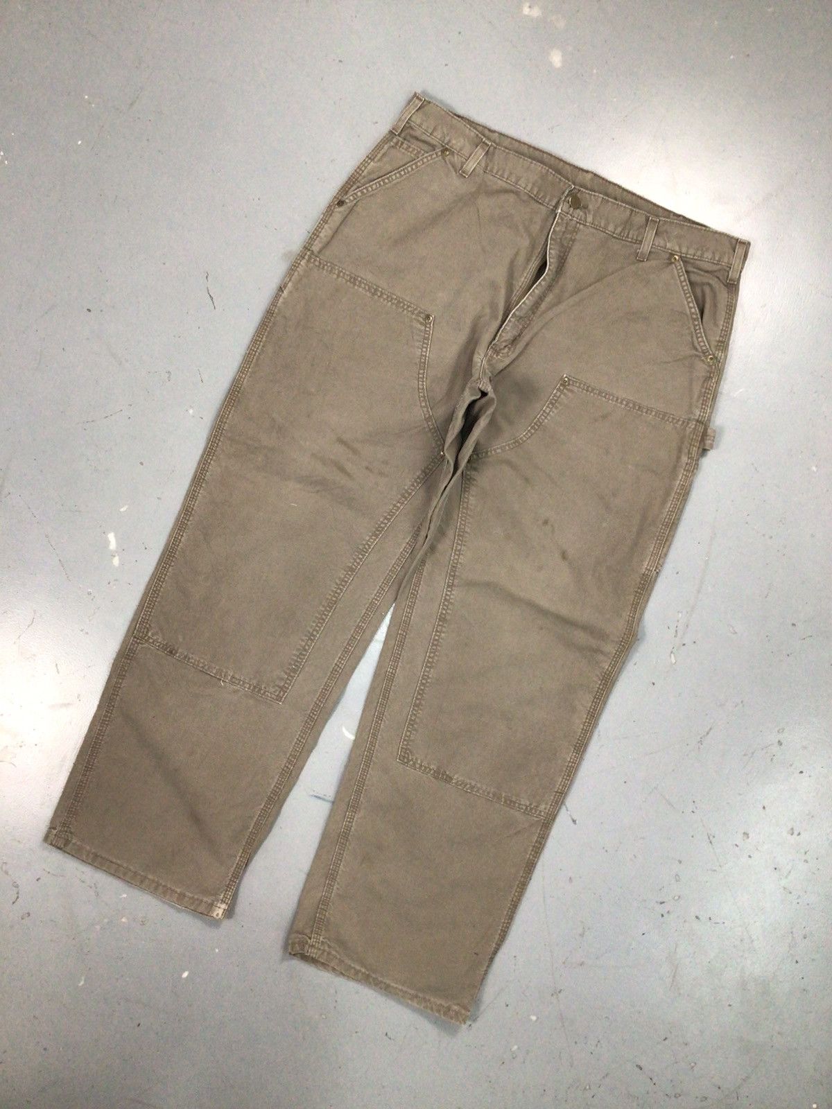 Carhartt × Vintage Vintage Carhartt B195 LBR double knee carpenter denim Size US 40 / EU 56 - 2 Thumbnail