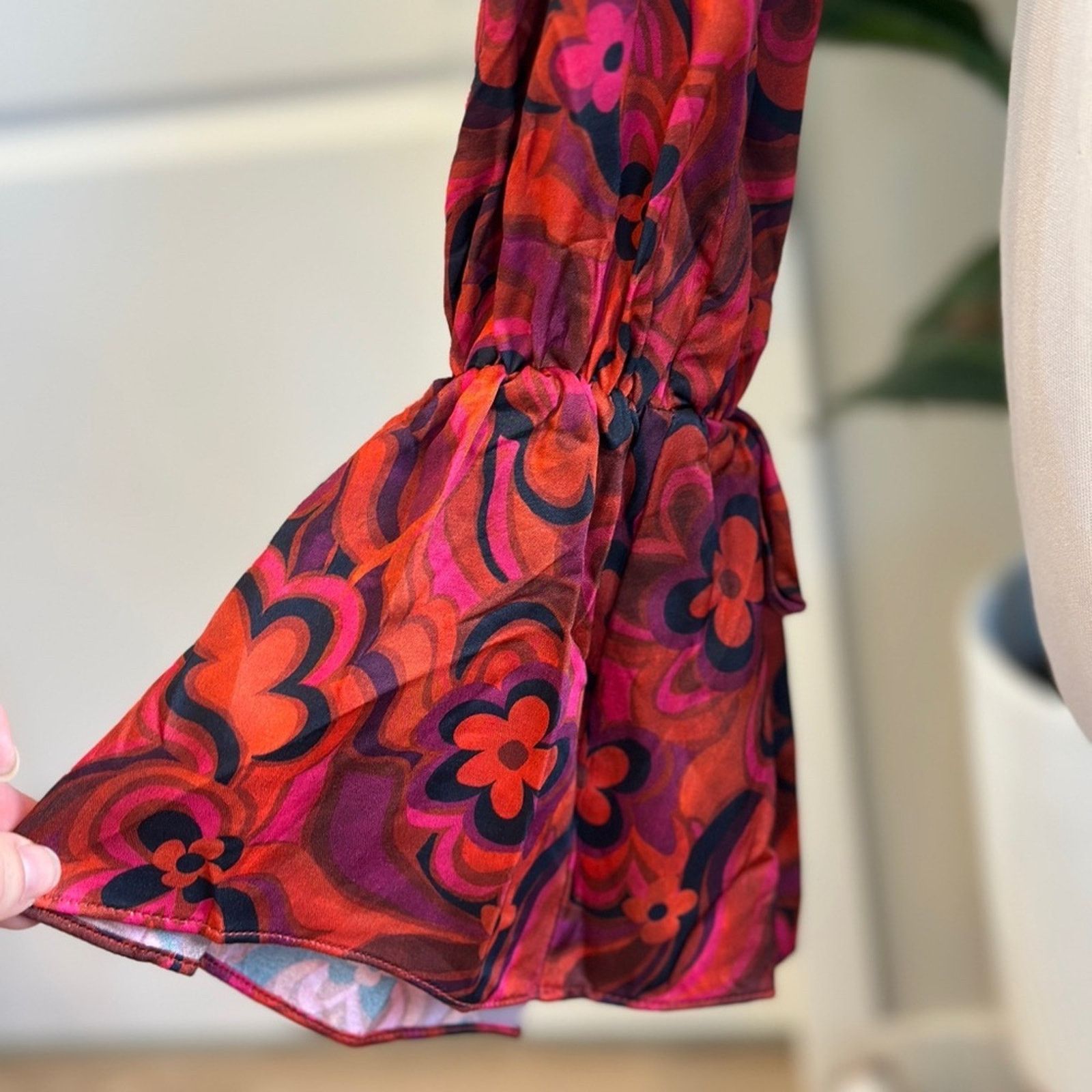 For Love & Lemons NWT For Love And Lemons Davina Tie Front Blouse Size S / US 4 / IT 40 - 7 Thumbnail