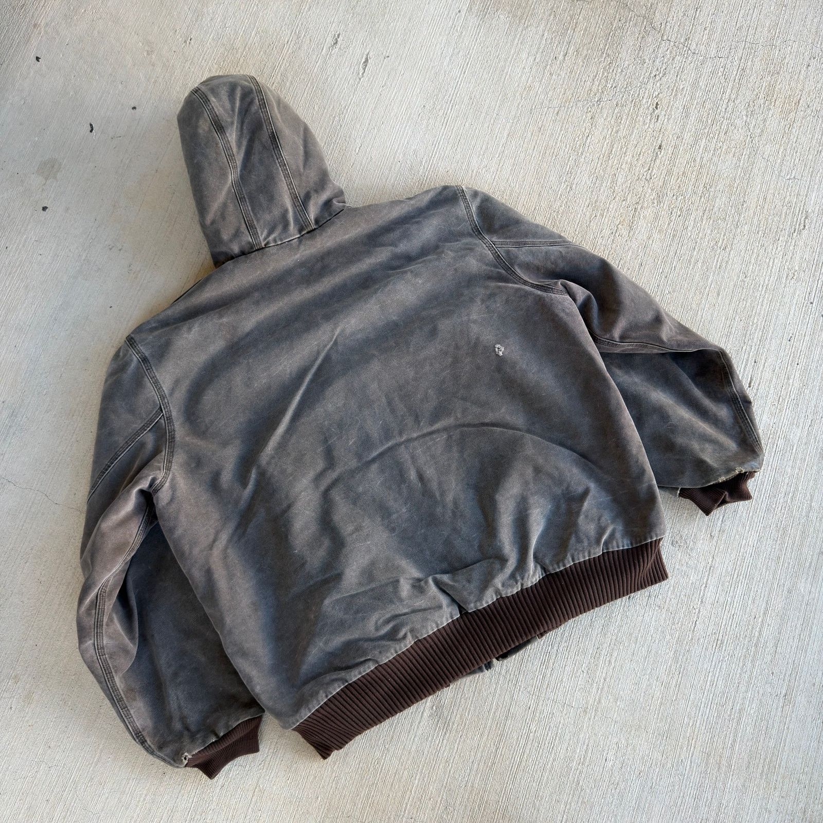 Carhartt × Vintage Carhartt J130 CHT brown hooded work wear jacket Size US XXL / EU 58 / 5 - 6 Thumbnail