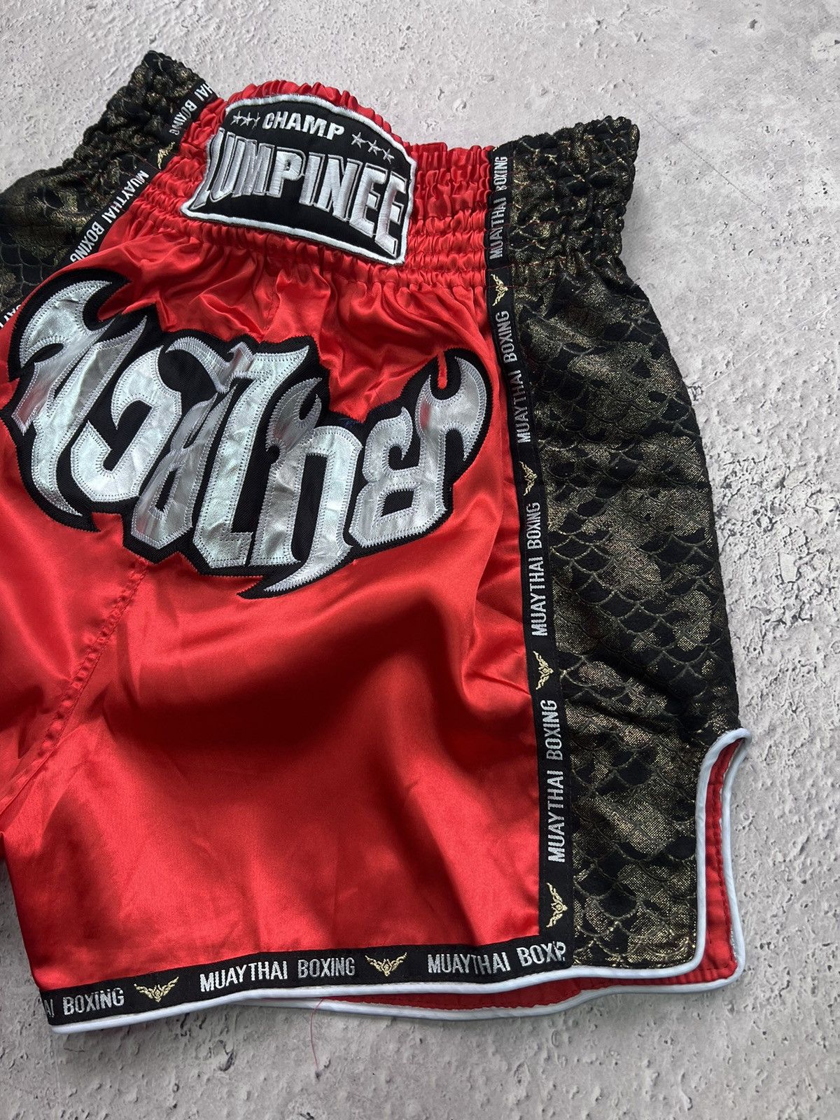 Japanese Brand × Vintage Muay Thai Boxing Short Pants Lumpinee Hype Rare Size US 32 / EU 48 - 3 Thumbnail