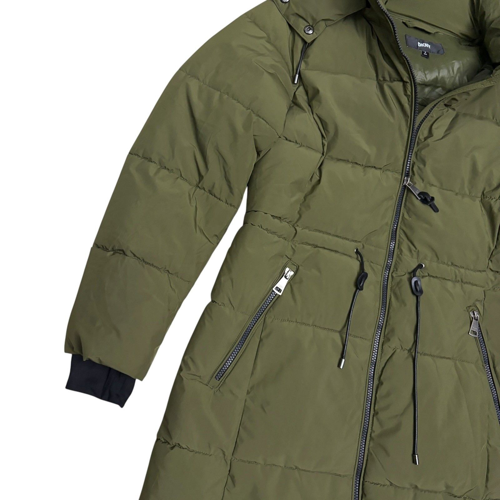 DKNY DKNY Designer Long Winter Puffer Parka Jacket Coat Small Size S / US 4 / IT 40 - 4 Thumbnail