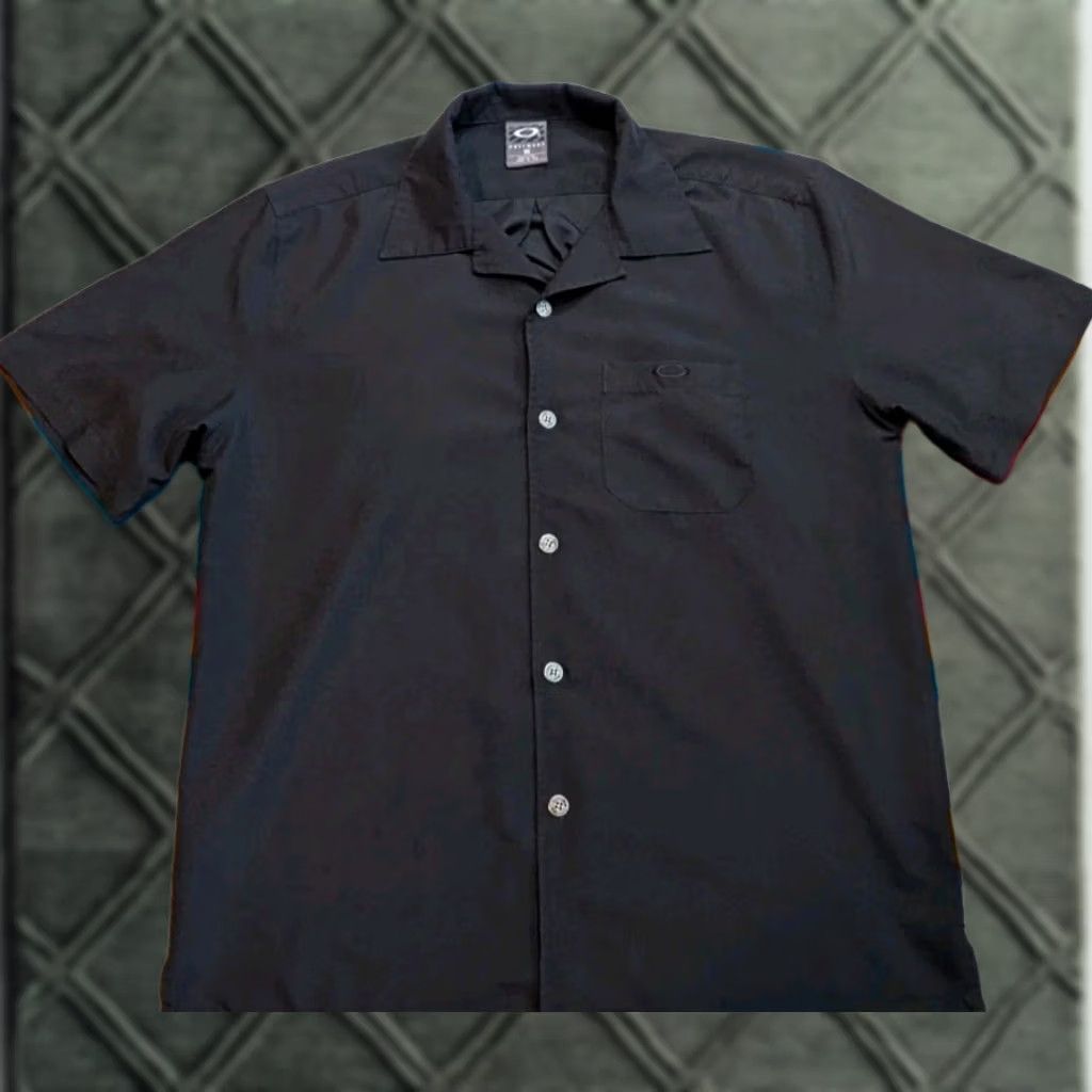 Oakley VINTAGE Oakley Software Button Up Shirt Black Small USA 90s Size US 29 - 1 Thumbnail