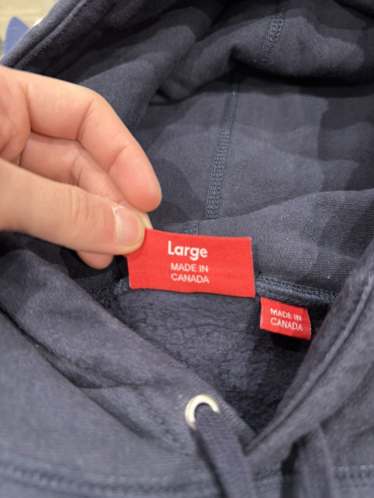 Supreme Supreme Icy Arc Hooded Sweatshirt Navy Size: L Size US L / EU 52-54 / 3 - 8 Thumbnail