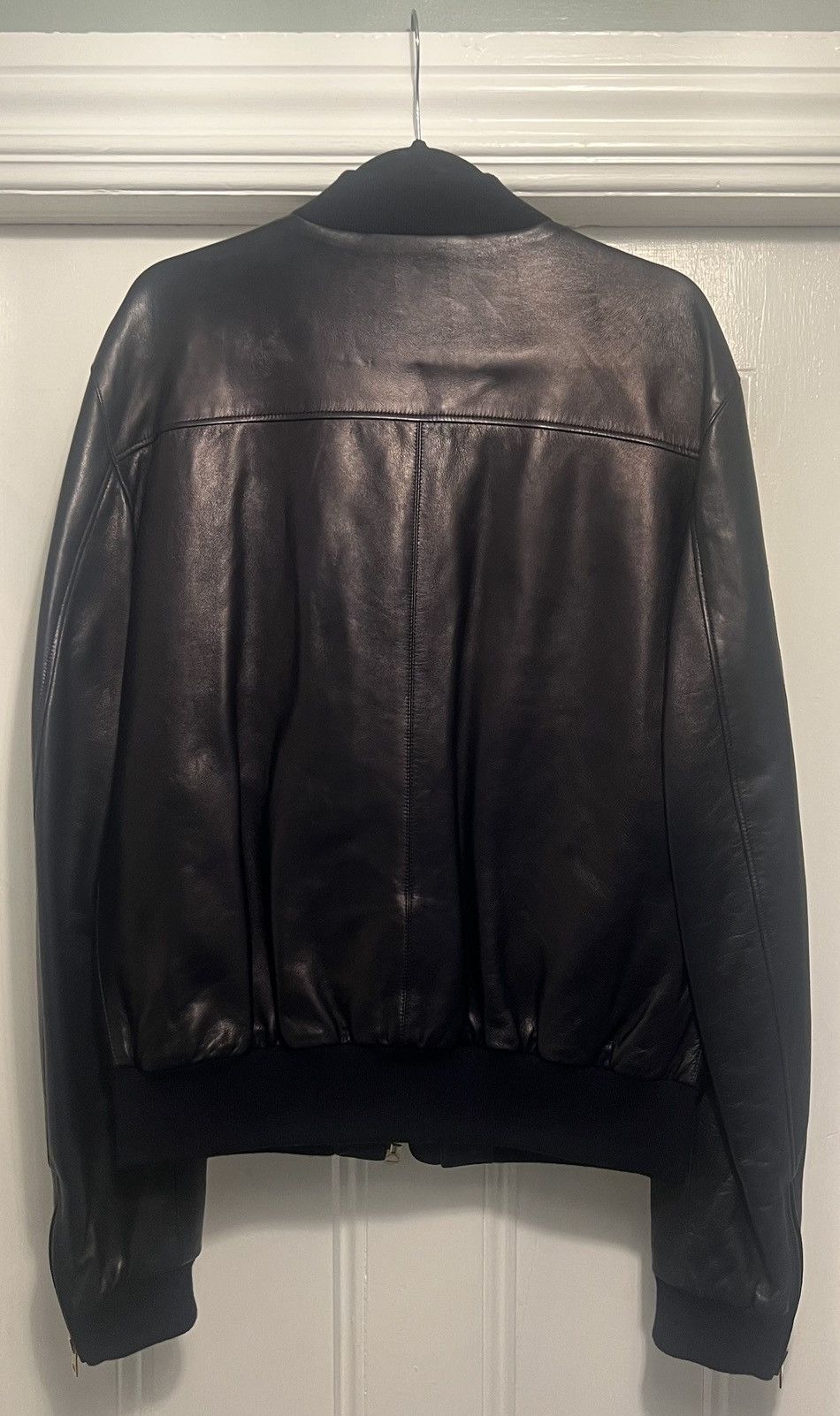 Dolce & Gabbana Authentic Dolce & Gabbana made in Italy navy leather jacket Size US XL / EU 56 / 4 - 11 Thumbnail