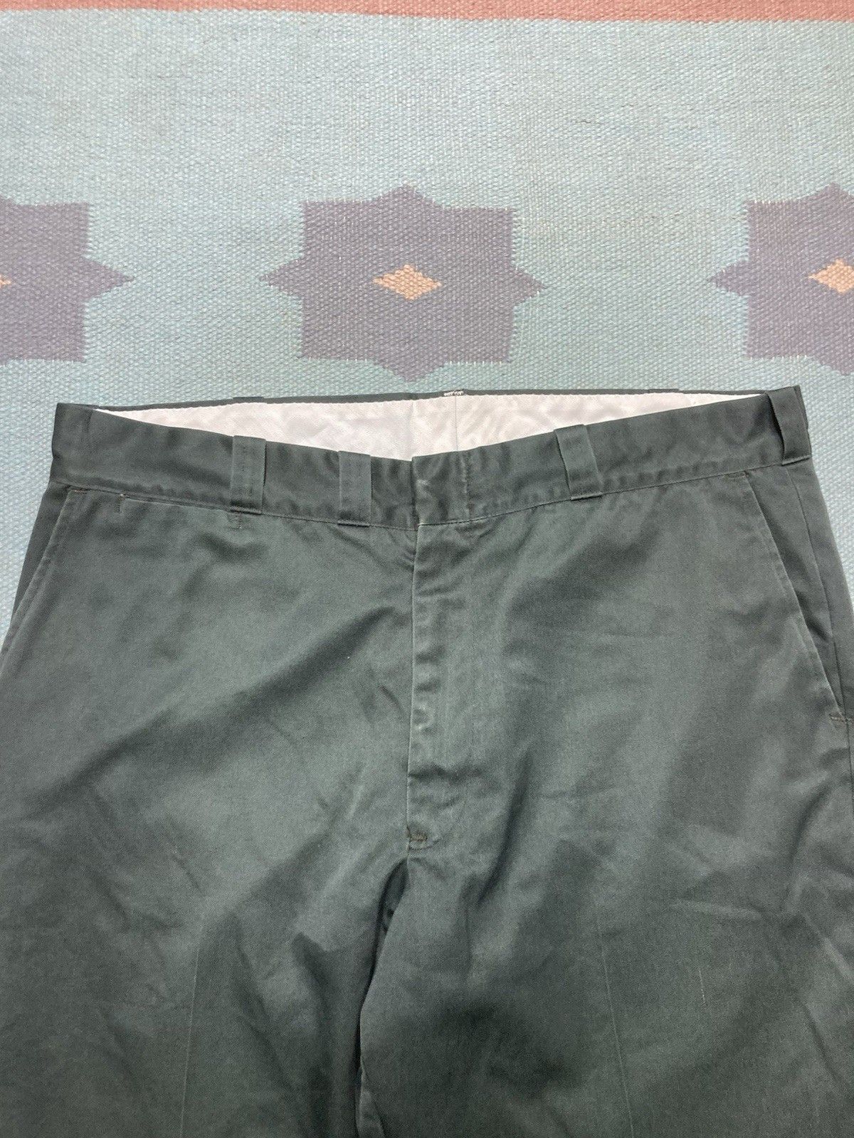Big Mac × Vintage 70s Big Mac work pants chino twill dark green workwear 37x28 Size US 37 - 6 Thumbnail