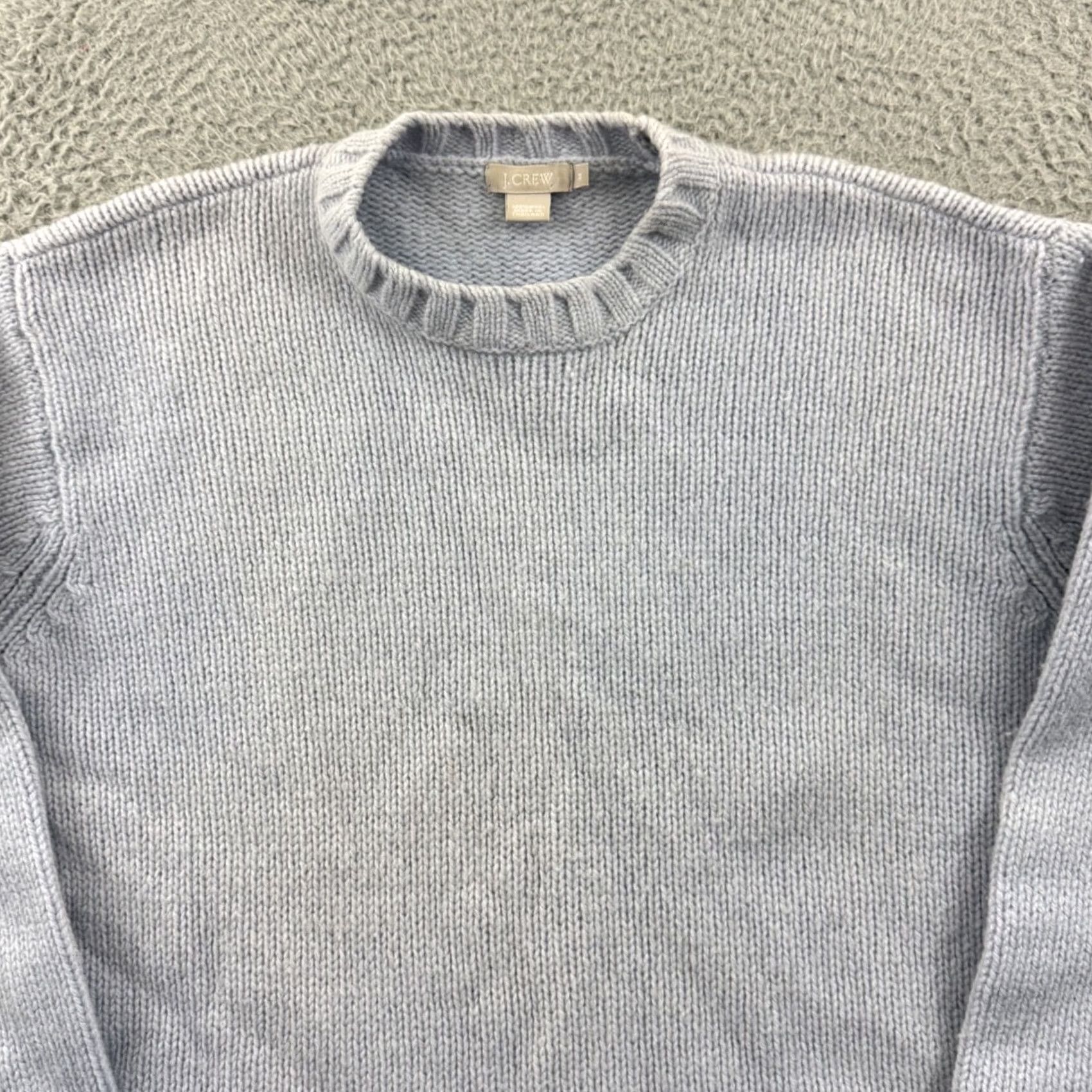 J.Crew J.CREW Sweater Womens Medium Blue Long Sleeve Knit Academia Preppy Wool Pullover Size M / US 6-8 / IT 42-44 - 3 Thumbnail