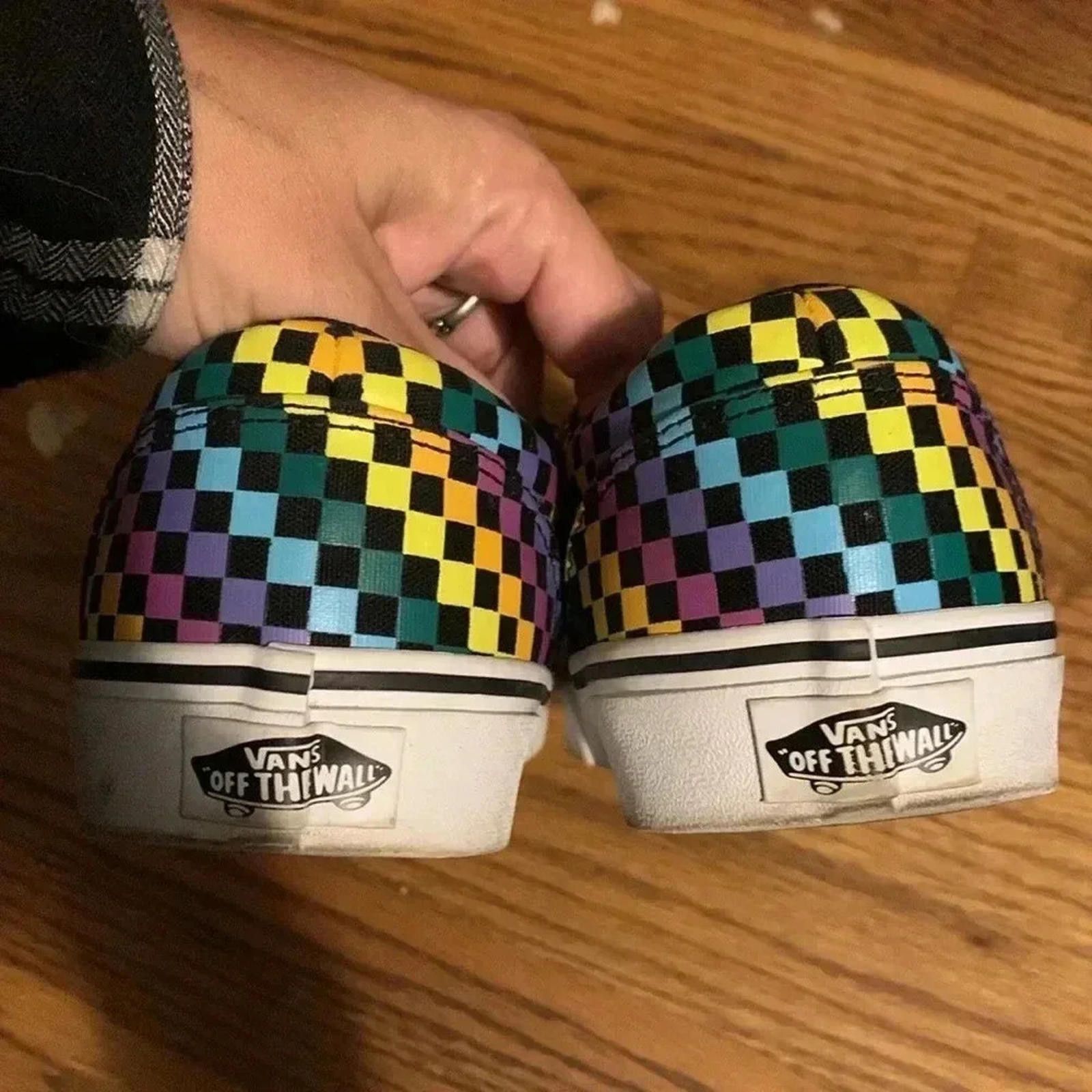 Vans Vans rainbow checkered 🌈 Size US 7 / IT 37 - 6 Thumbnail