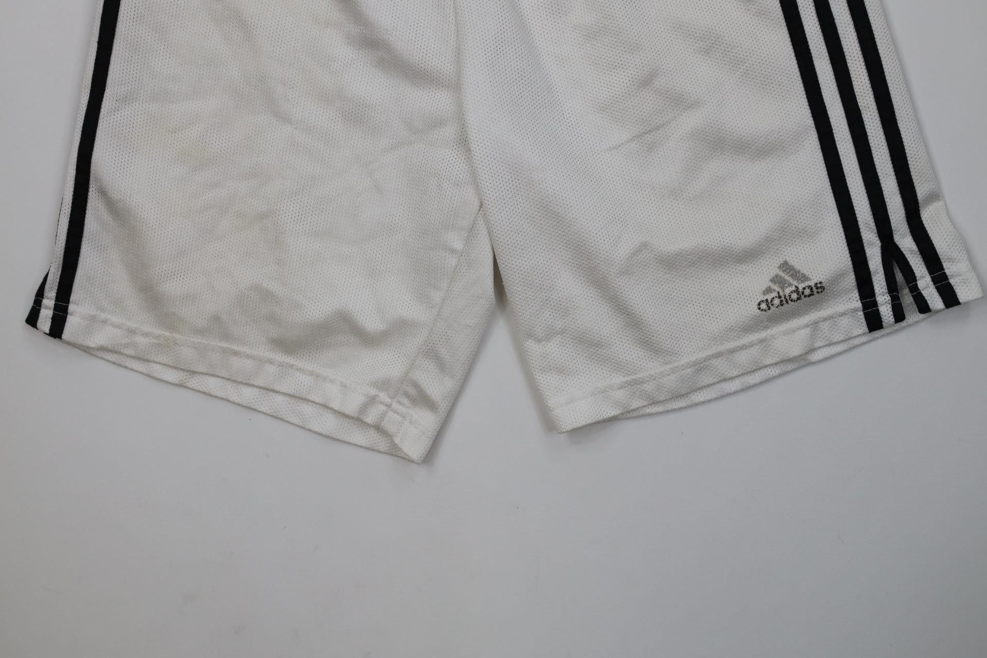Adidas Vintage 90s Adidas Striped Running Soccer Shorts White Size US 30 / EU 46 - 4 Thumbnail