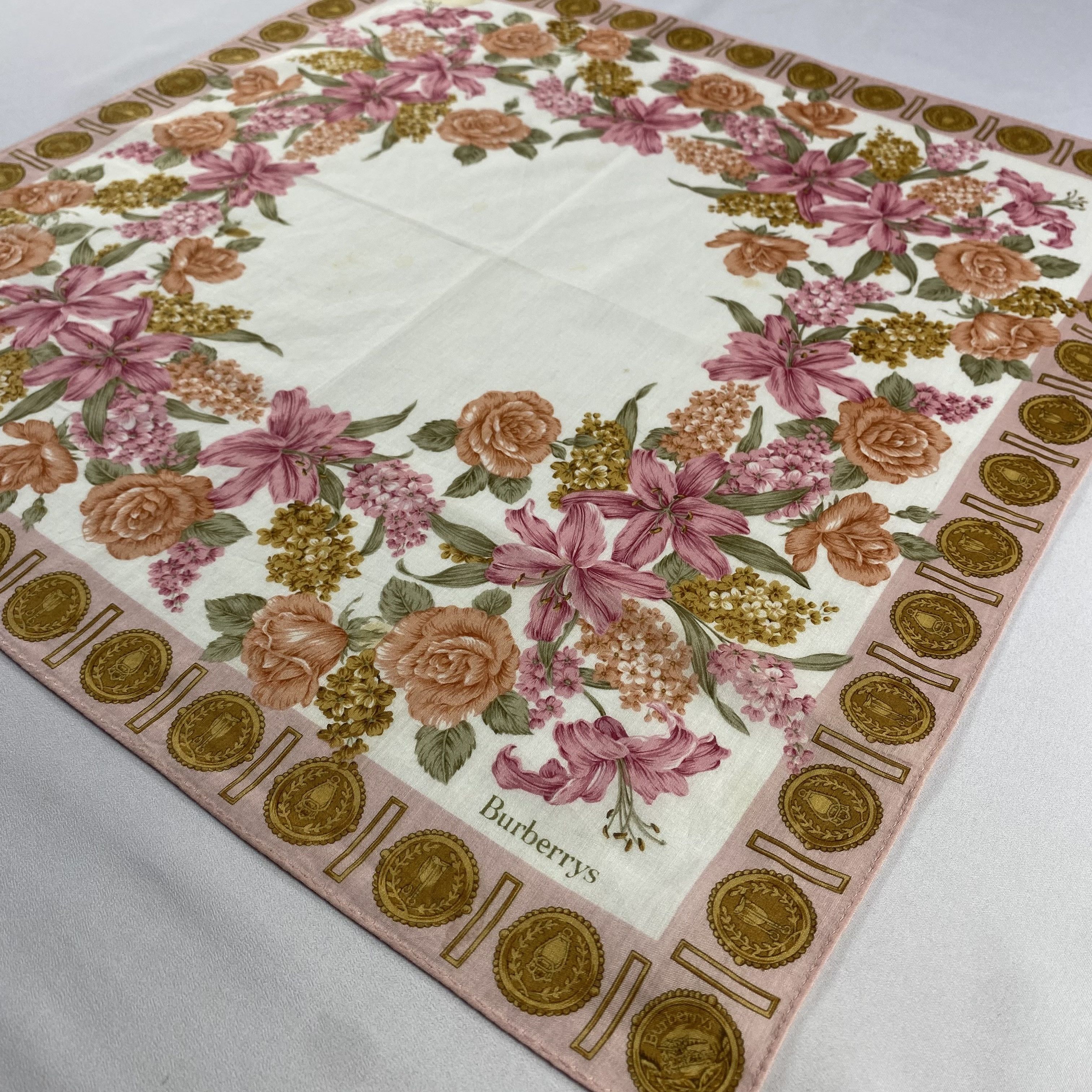 Burberry × Vintage Burberry Handkerchief / Neckerchief / Bandana-P1177 Size ONE SIZE - 2 Thumbnail