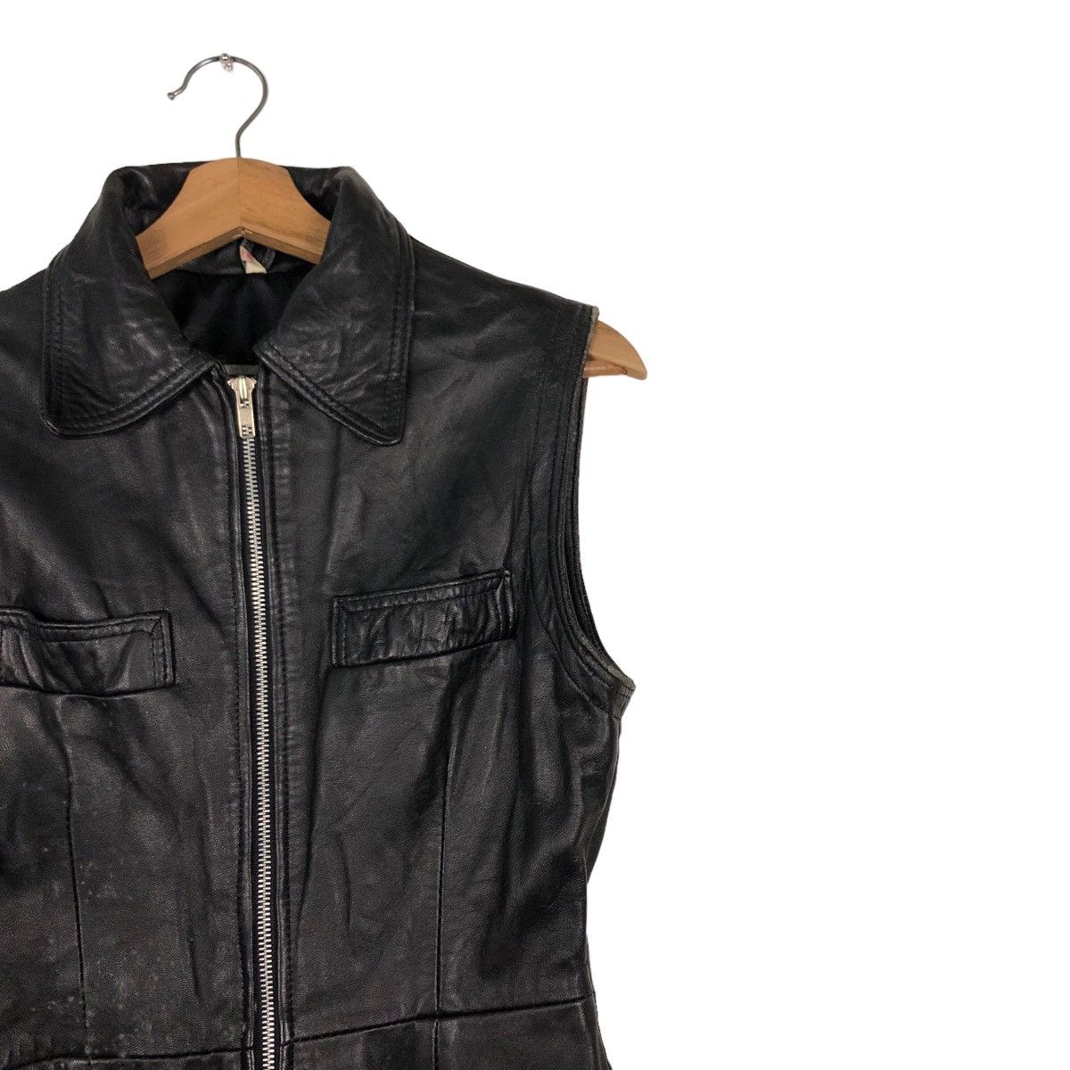 Japanese Brand Vintage TankTop Biker Vest Genuine Leather Renegade England Size US M / EU 48-50 / 2 - 6 Thumbnail