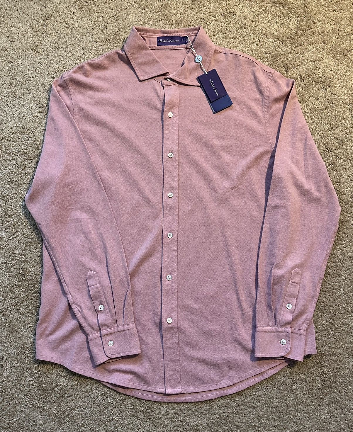 Ralph Lauren Purple Label Ralph Lauren Purple Label Pique Button Up XL ...