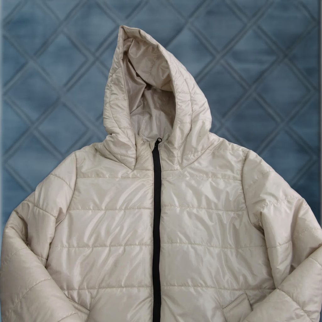Stutterheim Stutterheim Coat Womens XXS Beige Quilted Hooded Puffer Full Zip Warm Insulated Size XXS / US 00 / IT 34 - 1 Thumbnail