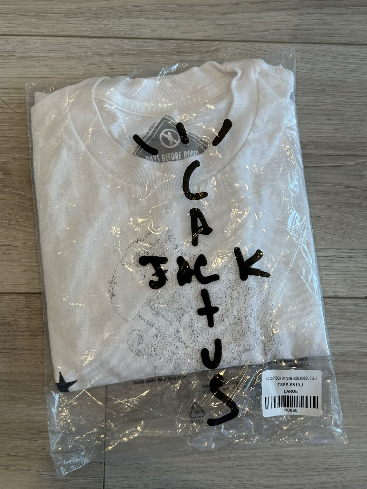 Sp5der × Travis Scott CJ X SP5DER DAYS BEFORE RODEO TEE II Size US L / EU 52-54 / 3 - 5 Thumbnail