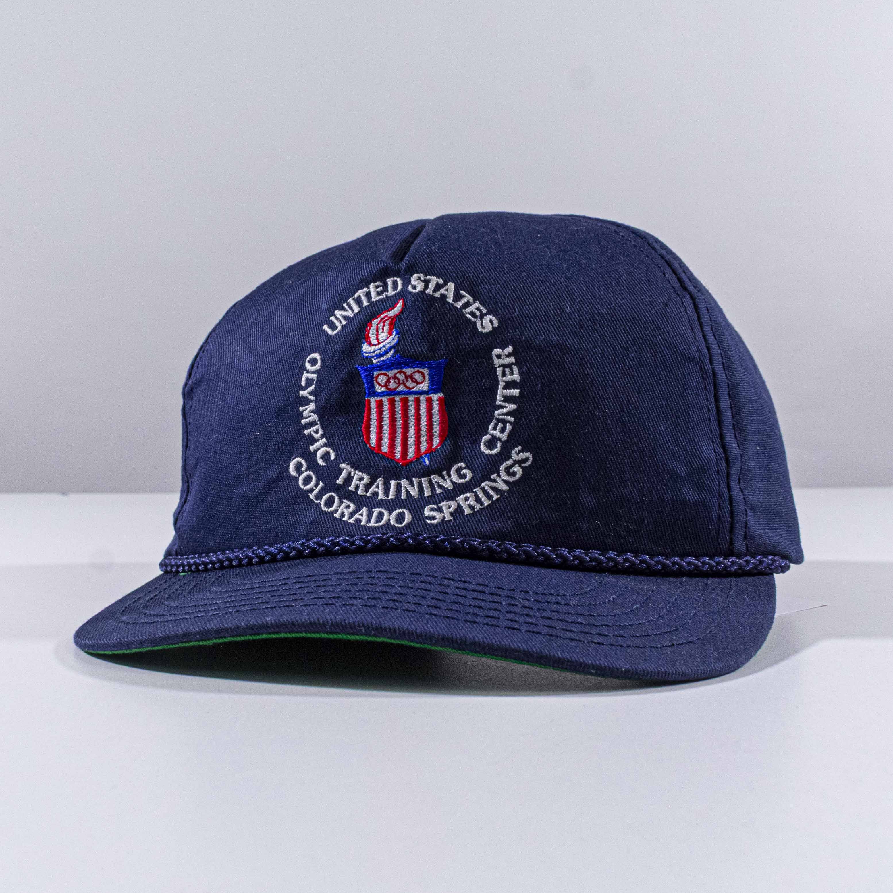 Vintage US Olympic Training Center Rope Hat Leather Strapback Size ONE SIZE - 2 Thumbnail